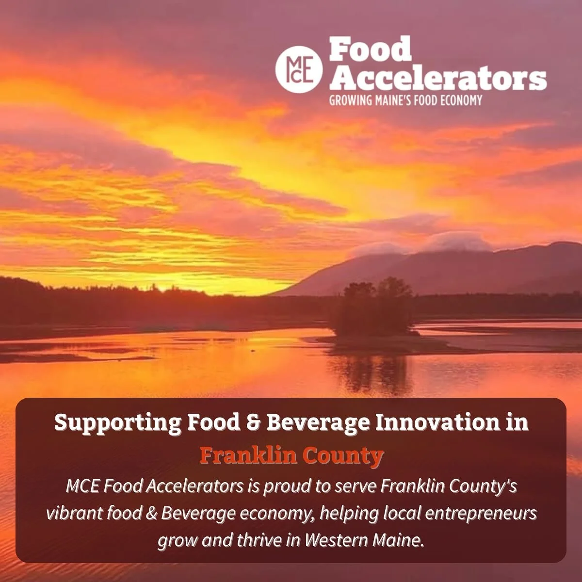 For a limited time Maine Center for Entrepreneurs, with the generous support of @focus.maine is offering its year-long Cultivator Food Accelerator program at no cost to food and beverage manufacturing businesses located in Franklin County.

This prog