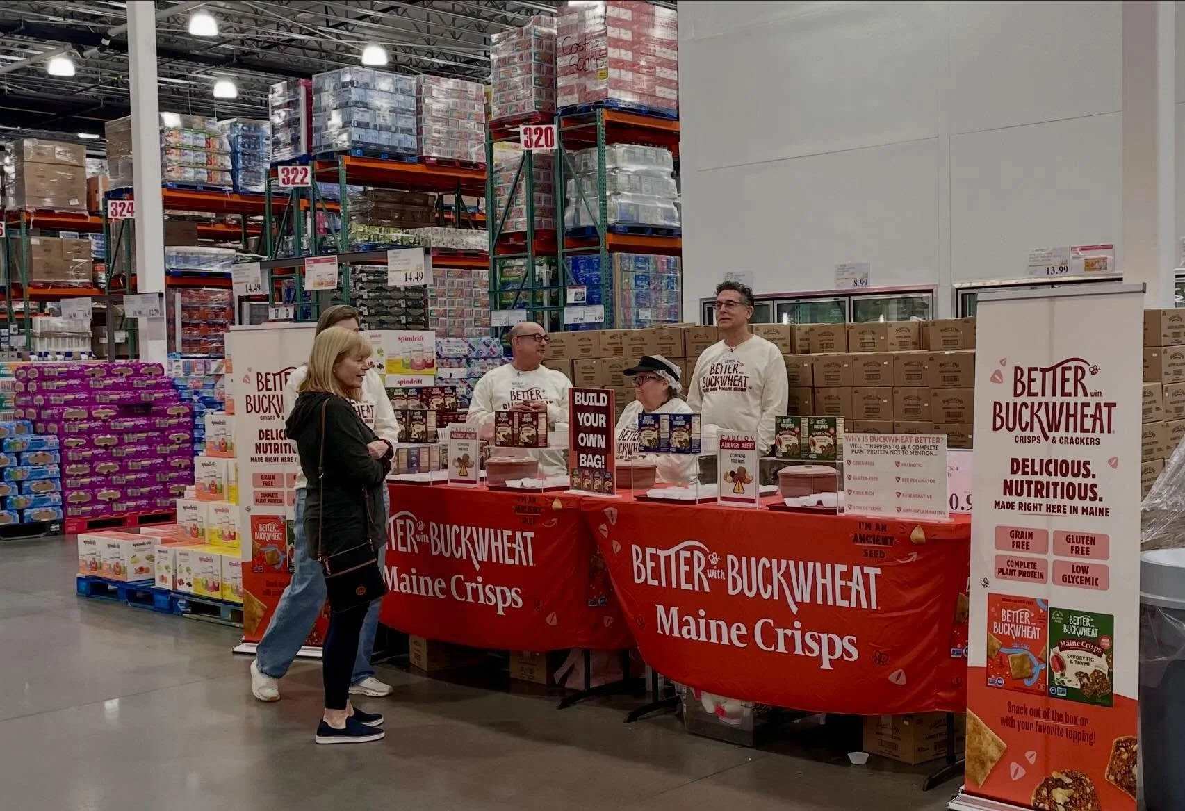 Food Accelerator client spotted in the wild! 

Yesterday, MCE&rsquo;s Janine Bisaillon-Cary stopped by the Costco Roadshow in Scarborough this week to support @mainecrisp  Co. CEO Lewis Goldstein alongside MCE Mentor Brian Guthrie as they connected w