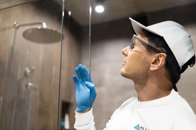 Allure Glass's Professional Glass installation team