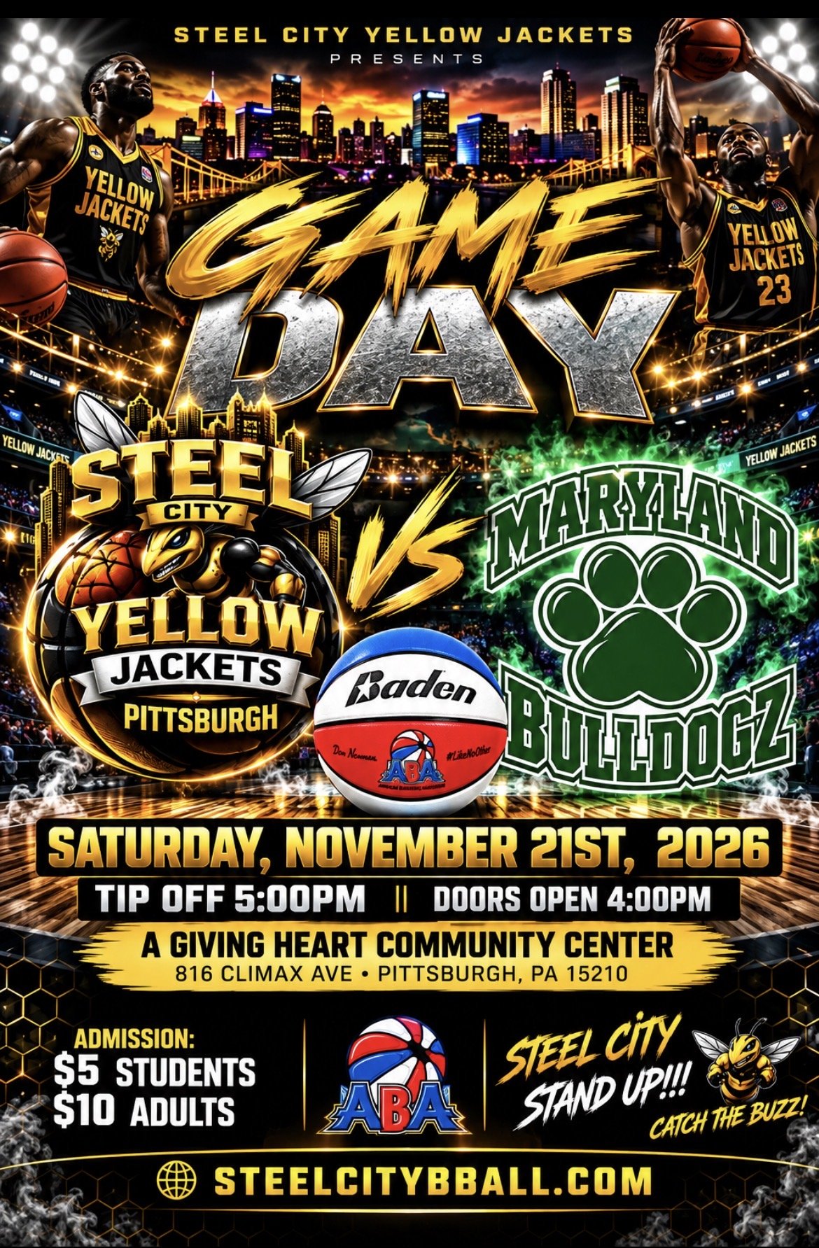 Steel City Yellow Jackets vs Maryland Bulldogs
