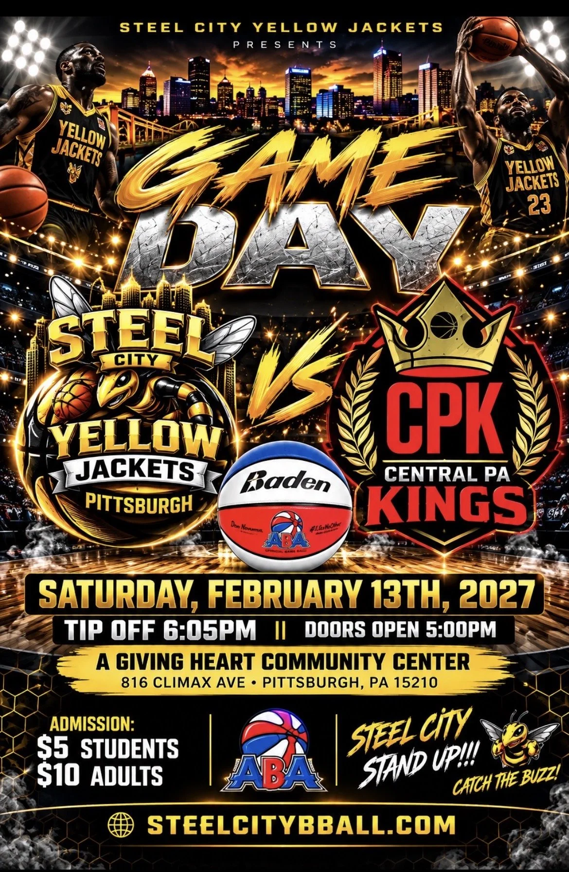Steel City Yellow Jackets vs Central PA Kings