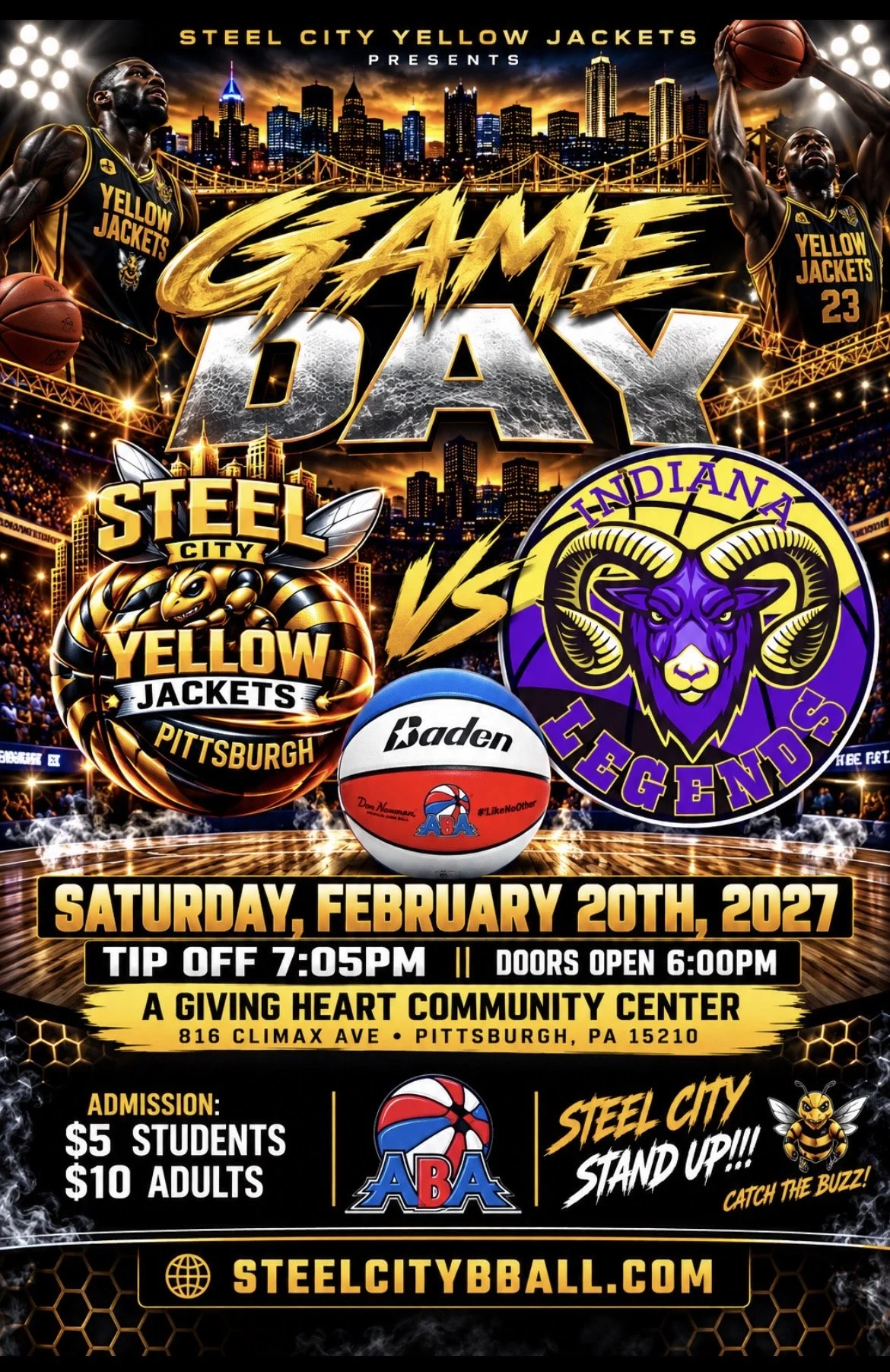 Steel City Yellow Jackets vs Indiana Legends