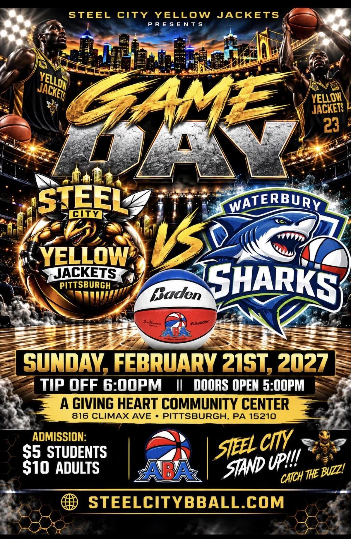 Steel City Yellow Jackets vs Waterbury Sharks