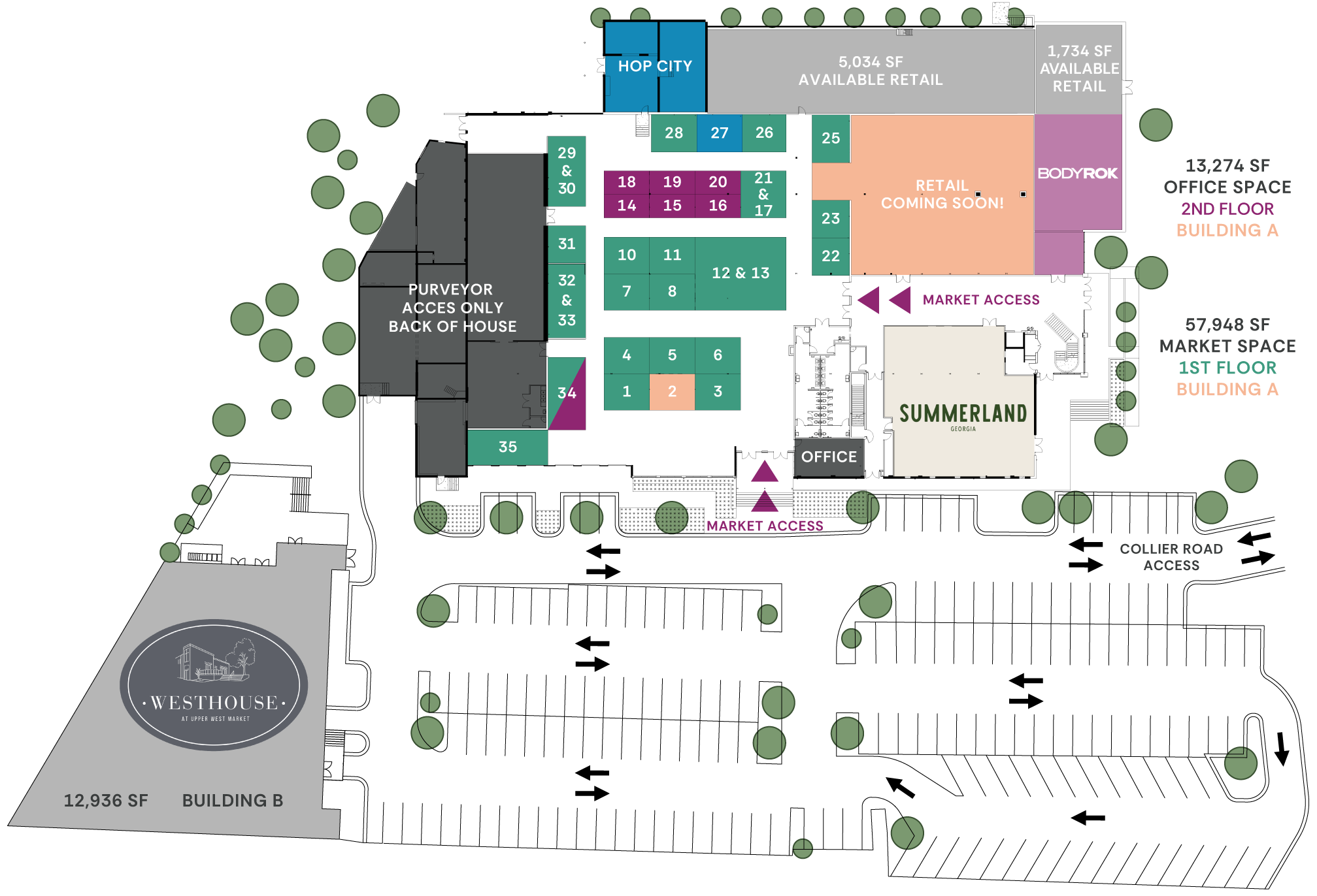 Upper West Market's Site Plan