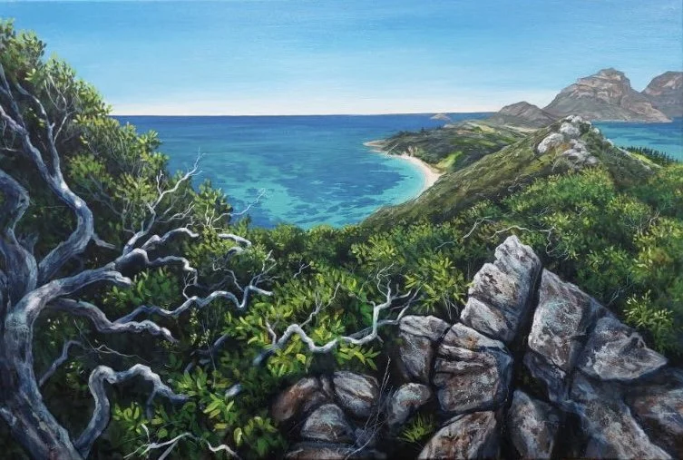 "The climb above Ned's- Lord Howe island" by Jane Tonks