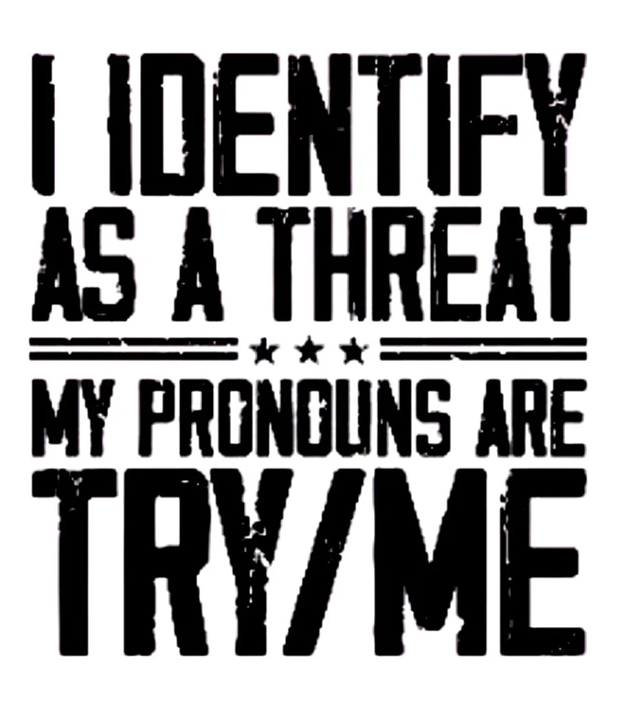 I Identify As (Black Writing)