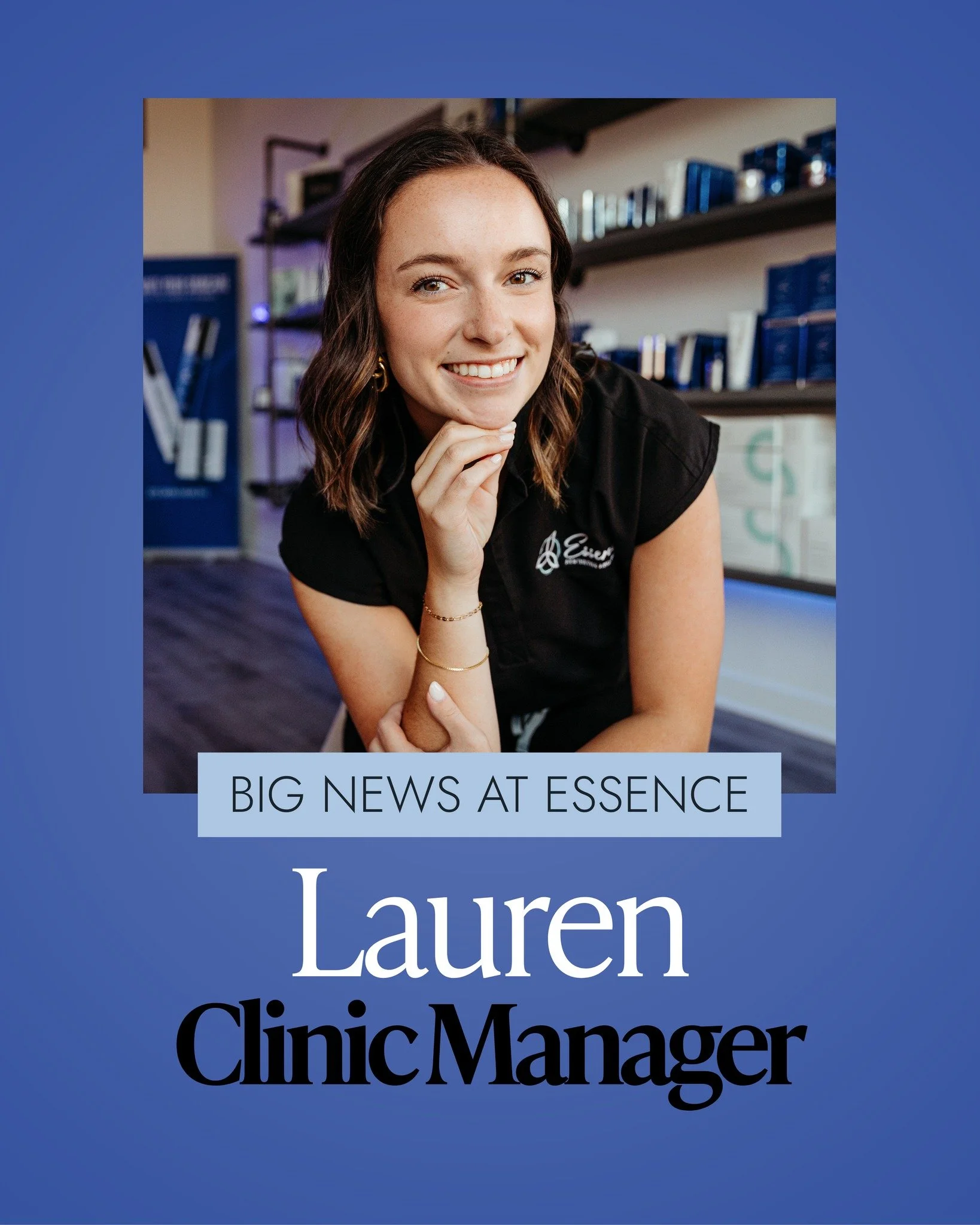 🌟 Exciting News at Essence! 🌟
We&rsquo;re very excited to announce that Lauren has been promoted to Clinic Manager! 🎉

I truly feel that one of my callings is to help people grow&mdash;both professionally and personally&mdash;and to step into the 