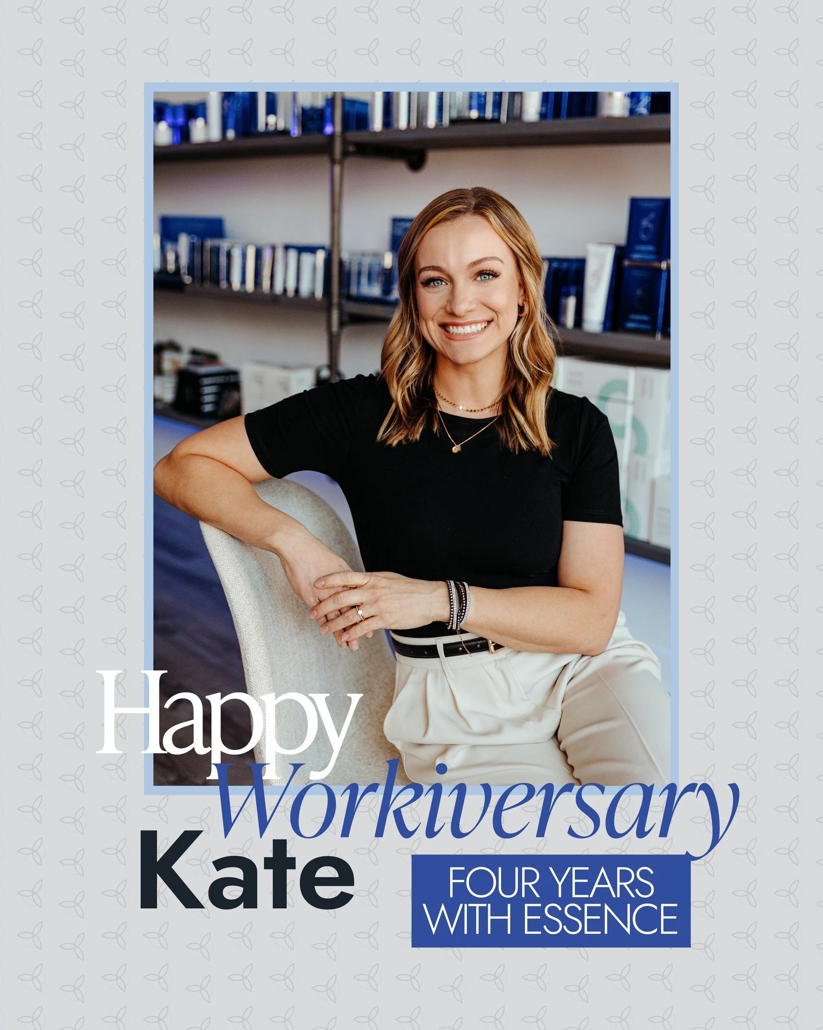 ✨ Today we&rsquo;re celebrating Kate&rsquo;s 4-year anniversary with Essence! ✨
From the very beginning, Kate has poured her heart into helping our patients feel confident, cared for, and truly seen. Her expertise as an RN, her passion for aesthetics