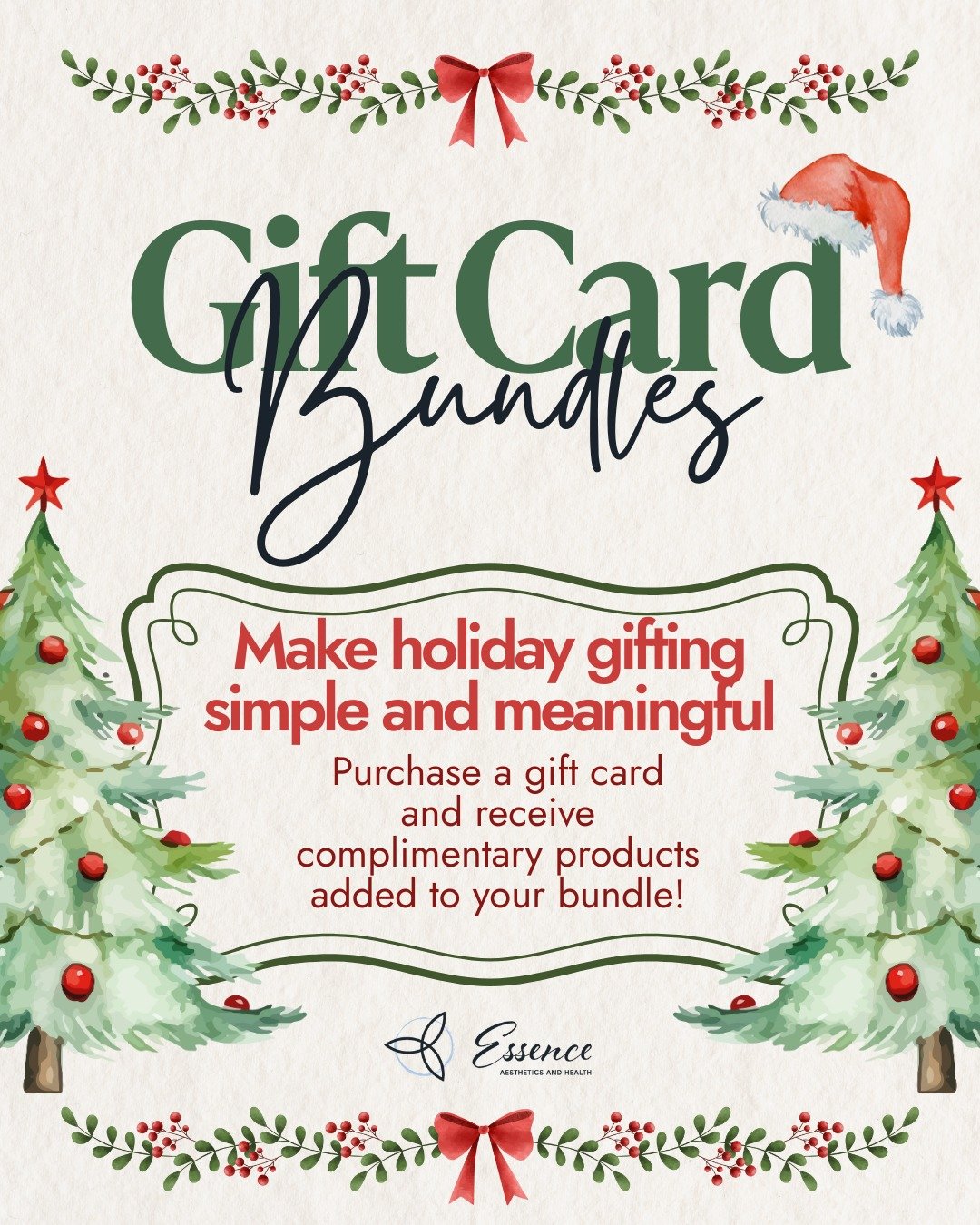 Holiday gifting just got a whole lot easier. ✨

Pick the perfect gift&mdash;then enjoy a little extra something on us to make it unforgettable!

&bull; Under the Mistle-GLOW: Buy a $250 gift card &rarr; get a travel-size ZO Getting Skin Ready product