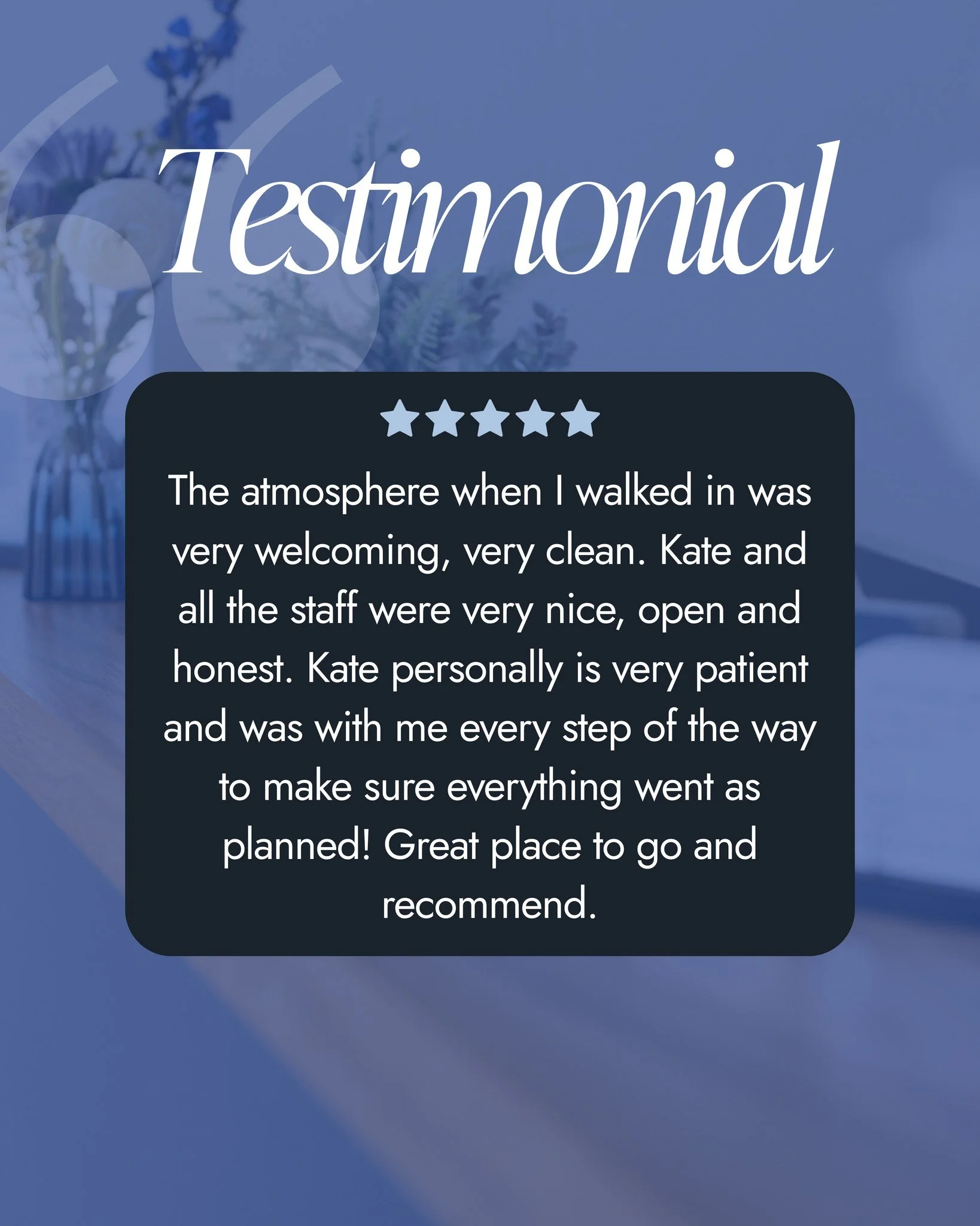 When patients feel supported, informed, and confident, that&rsquo;s everything to us. 
From the moment you walk in, your experience matters.

Thank you for trusting us with your care! 🤍