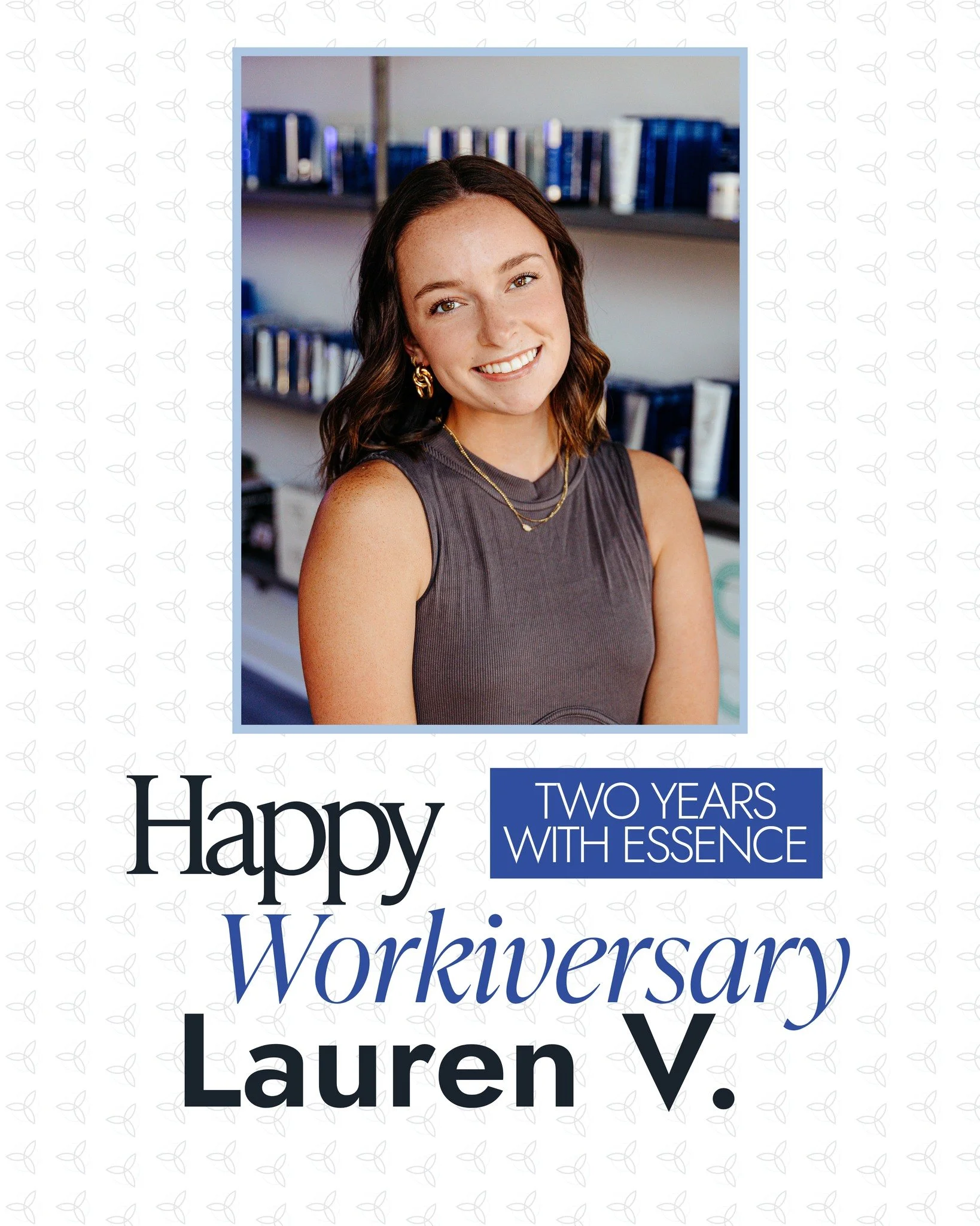 Celebrating 2 years with Lauren ✨

As both our Clinic Manager and Marketing Specialist, Lauren&rsquo;s leadership and creativity continue to shape Essence in the best way. We&rsquo;re so grateful for the care, vision, and consistency she brings to ou
