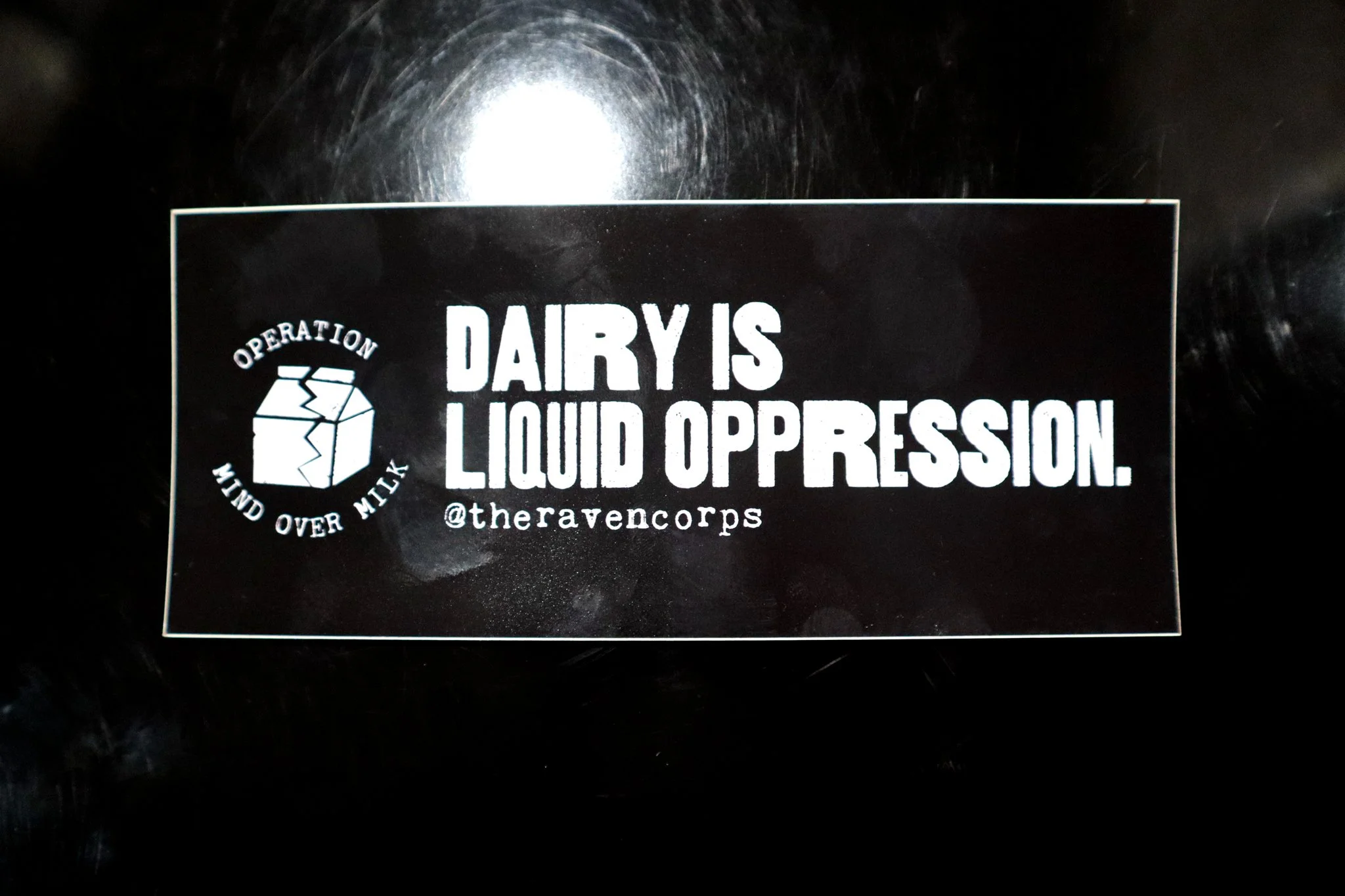Dairy is Liquid Oppression Bumper Sticker.jpg