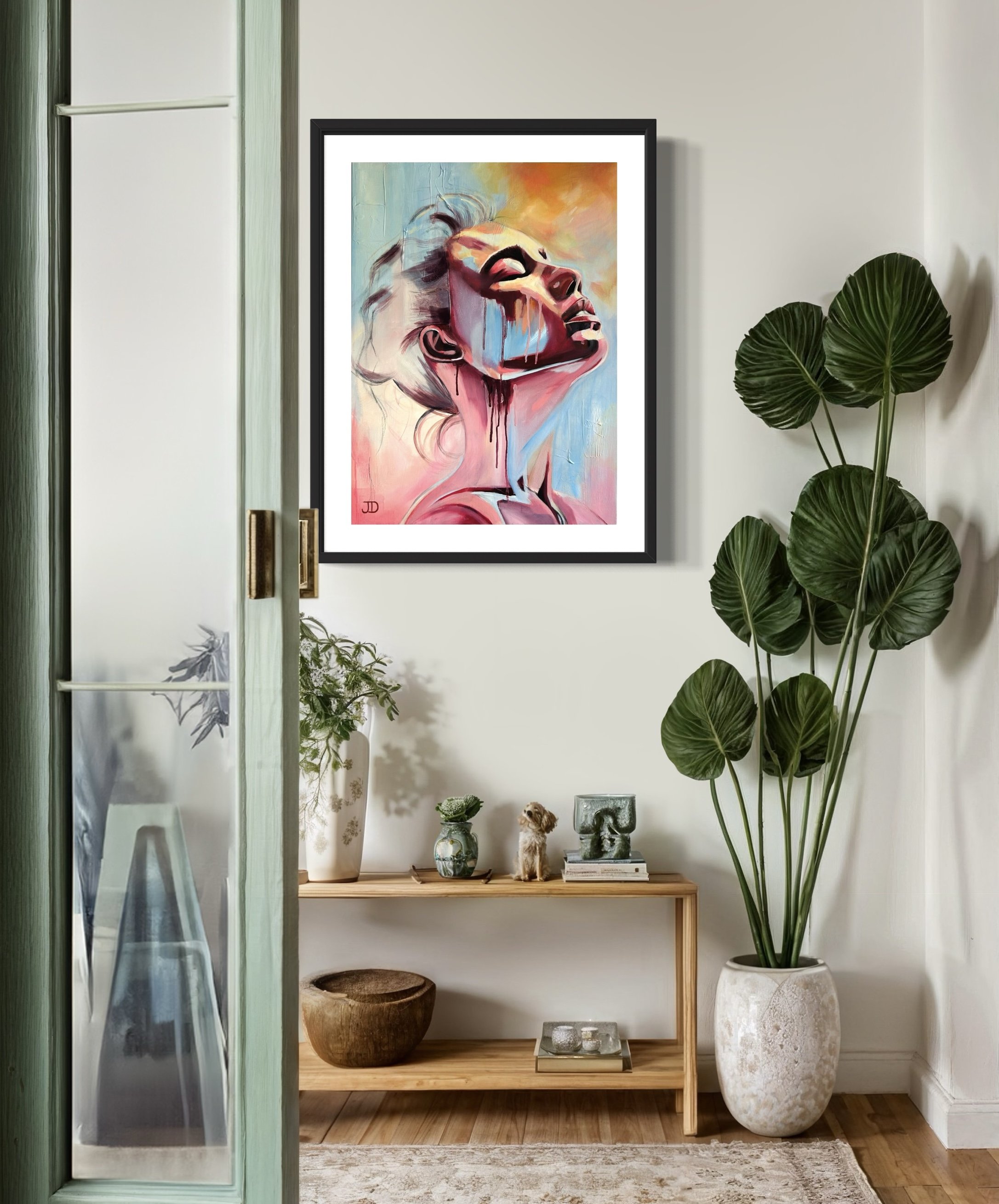 Female Portrait Print by Jasmine Davies Art