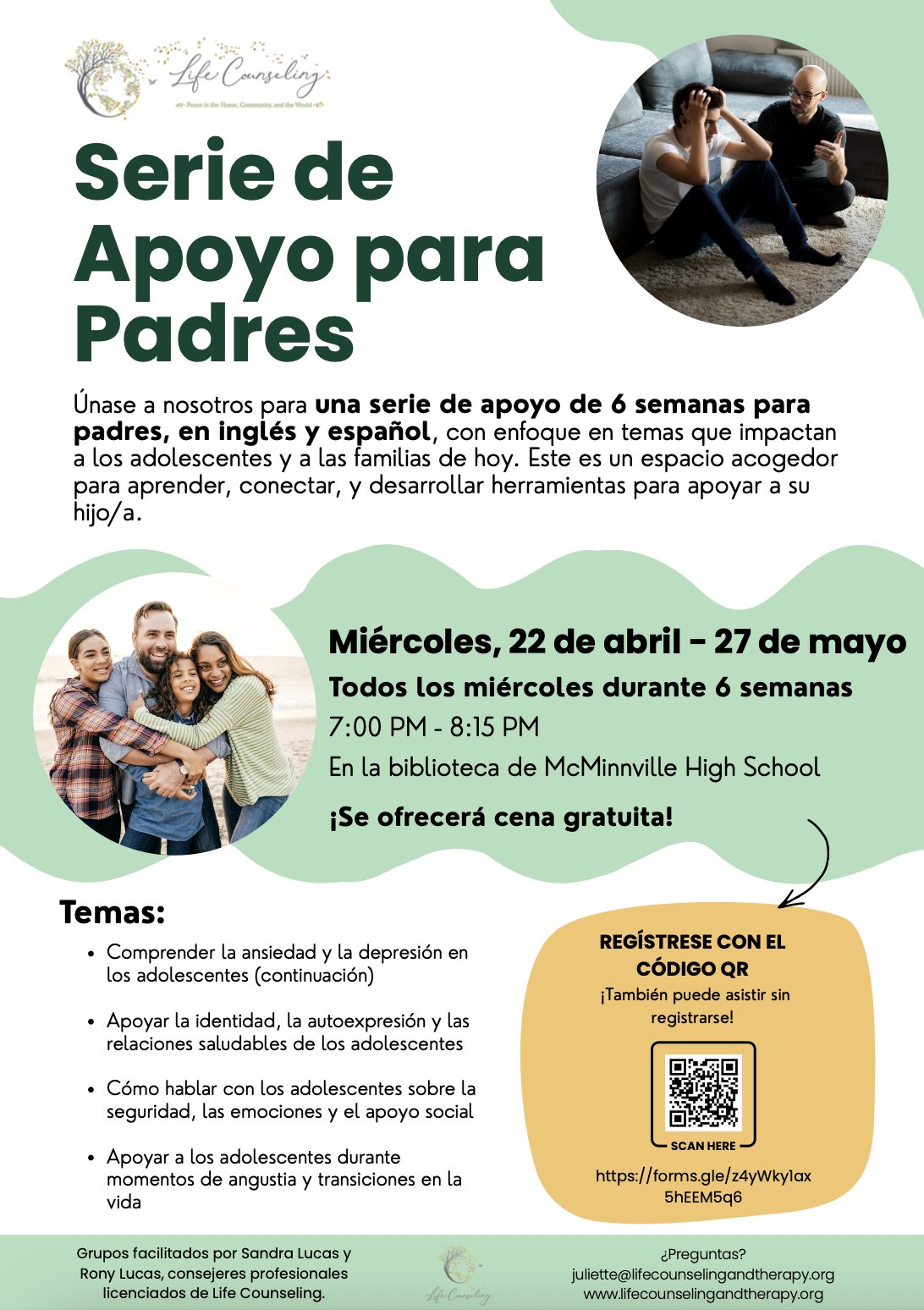 Serie de Apoyo para Padres - 6 Semanas