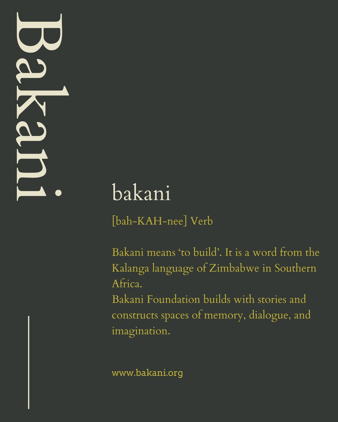 Here is the story behind our name &lsquo;Bakani&rsquo;

Read more about our work via link in bio.