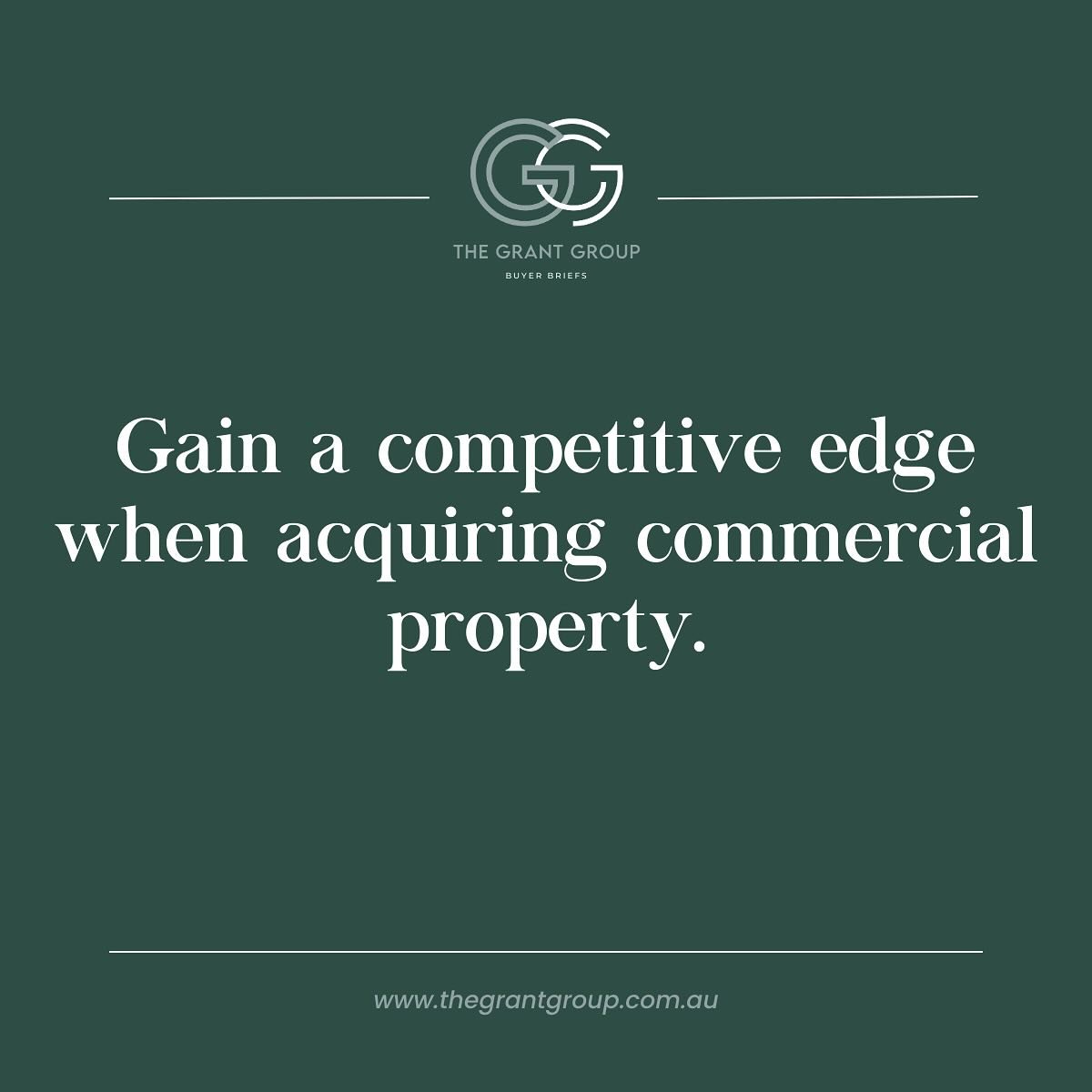Unlock Your Advantage.

The Grant Group offers a competitive edge in acquiring commercial property. 

If you&rsquo;re an investor, owner-occupier, or developer interested in purchasing commercial real estate, contact us now to learn about our compreh