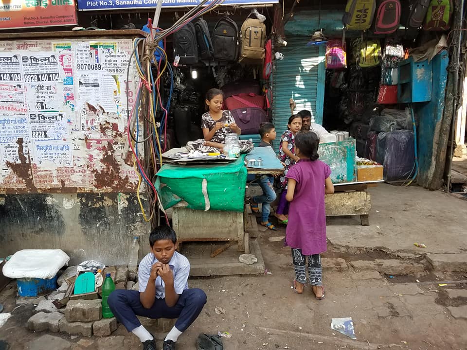 Children of the largest slum in Asia: The Dhavari Slum in Mumbai.&nbsp;&nbsp;