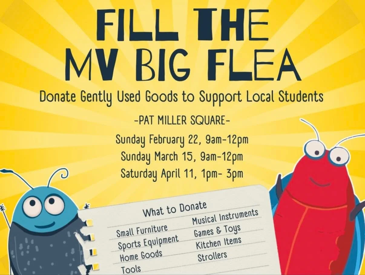 Join the MV Big Flea this Saturday, February 22nd at the Del Ray Farmers Market for their first big drop-off event of the year! 🎉

Bring your gently loved items, clear some space, and help give great finds a second life while supporting a local favo