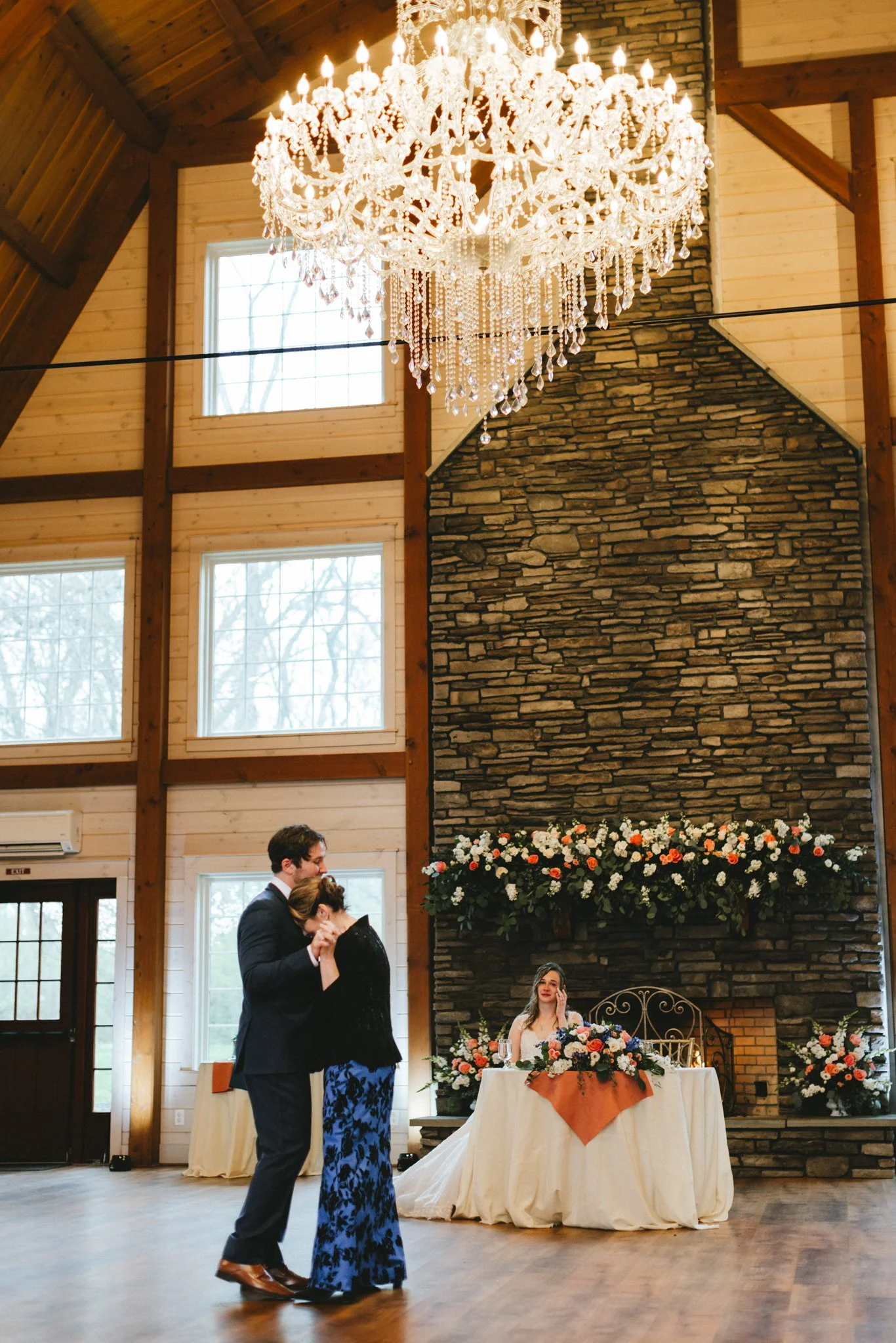 Mother and son sharing their first dance at Rosemont Springs barn wedding. Wedding Photography packages