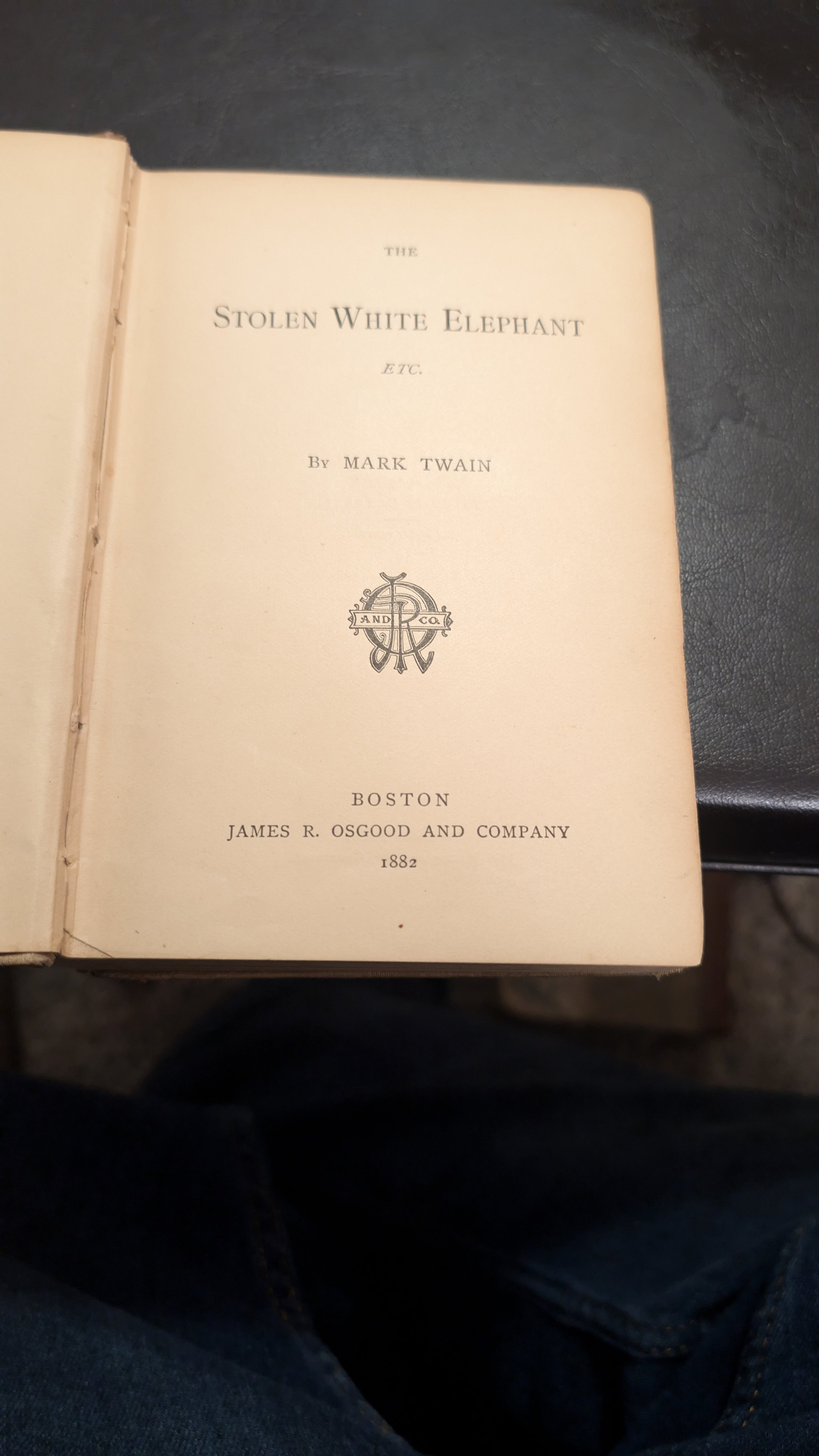 First Edition - The Stolen White Elephant book