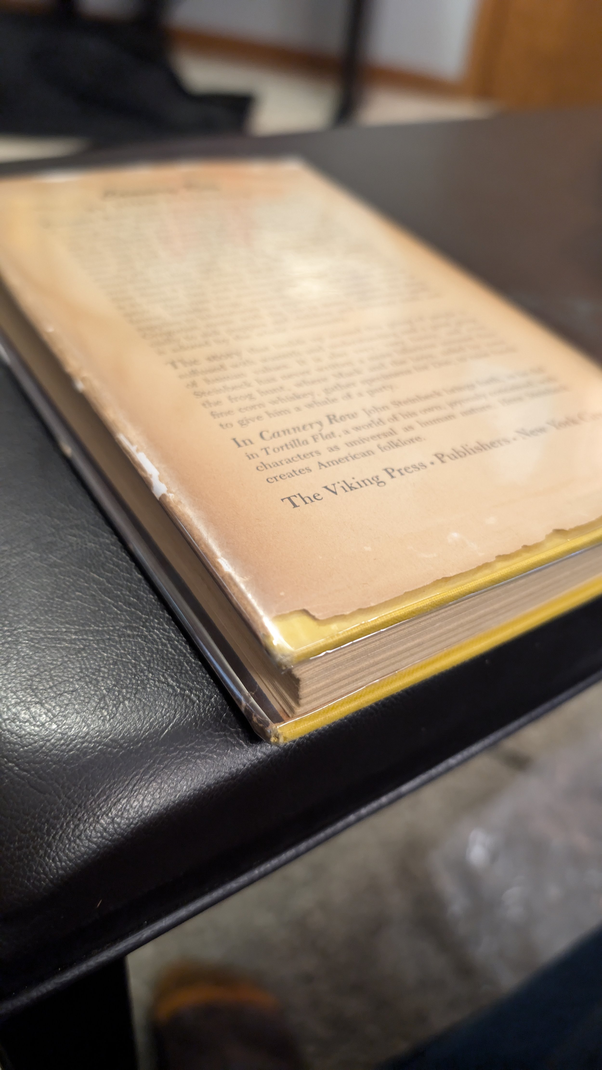 First Edition Book - Cannery Row by John Steinbeck