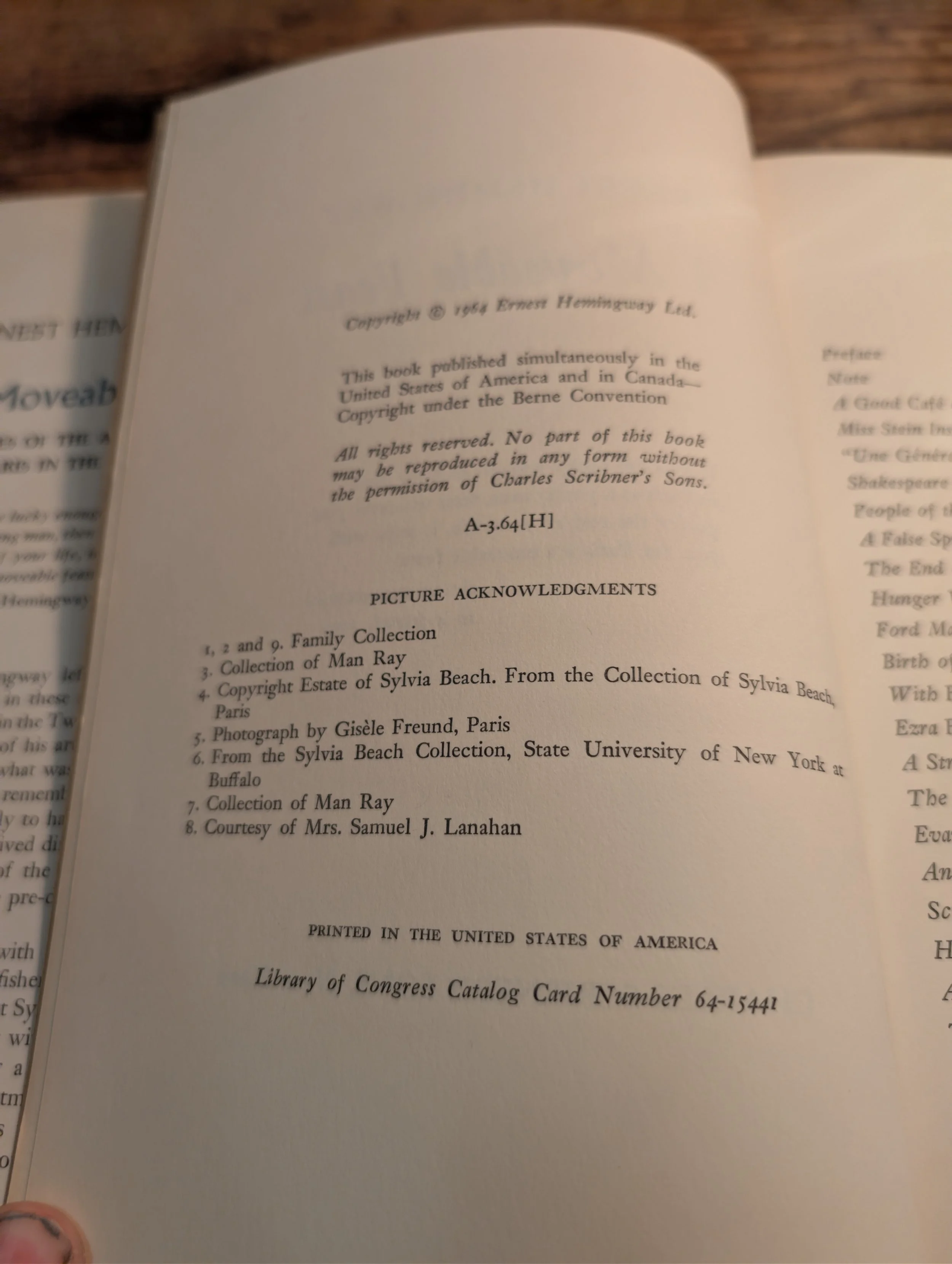 ernest hemingway - a moveable feast - first edition - copyright.jpg