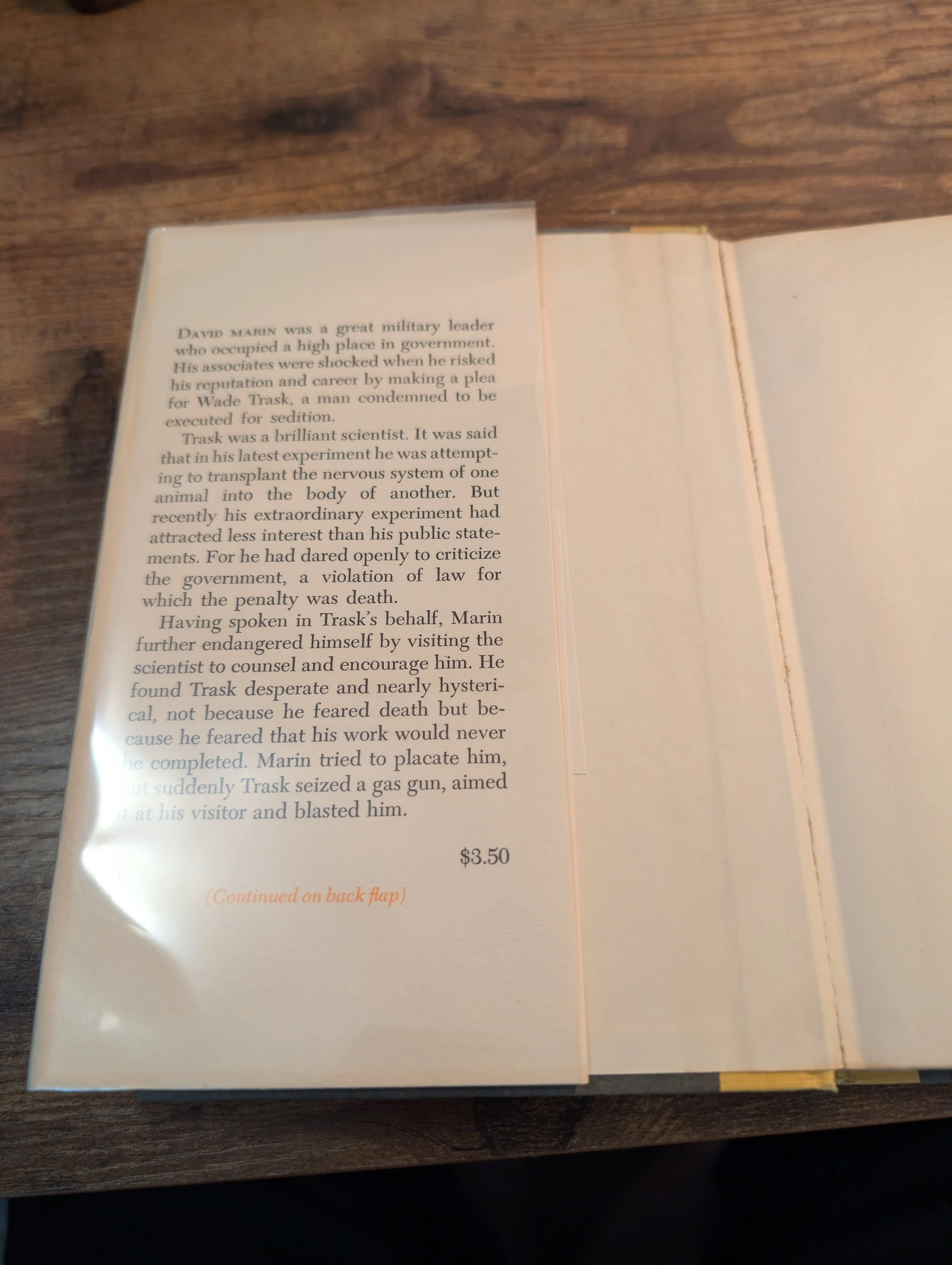 front flap - the mind cage - a.e. van vogt - first edition - simon and schuster.jpg