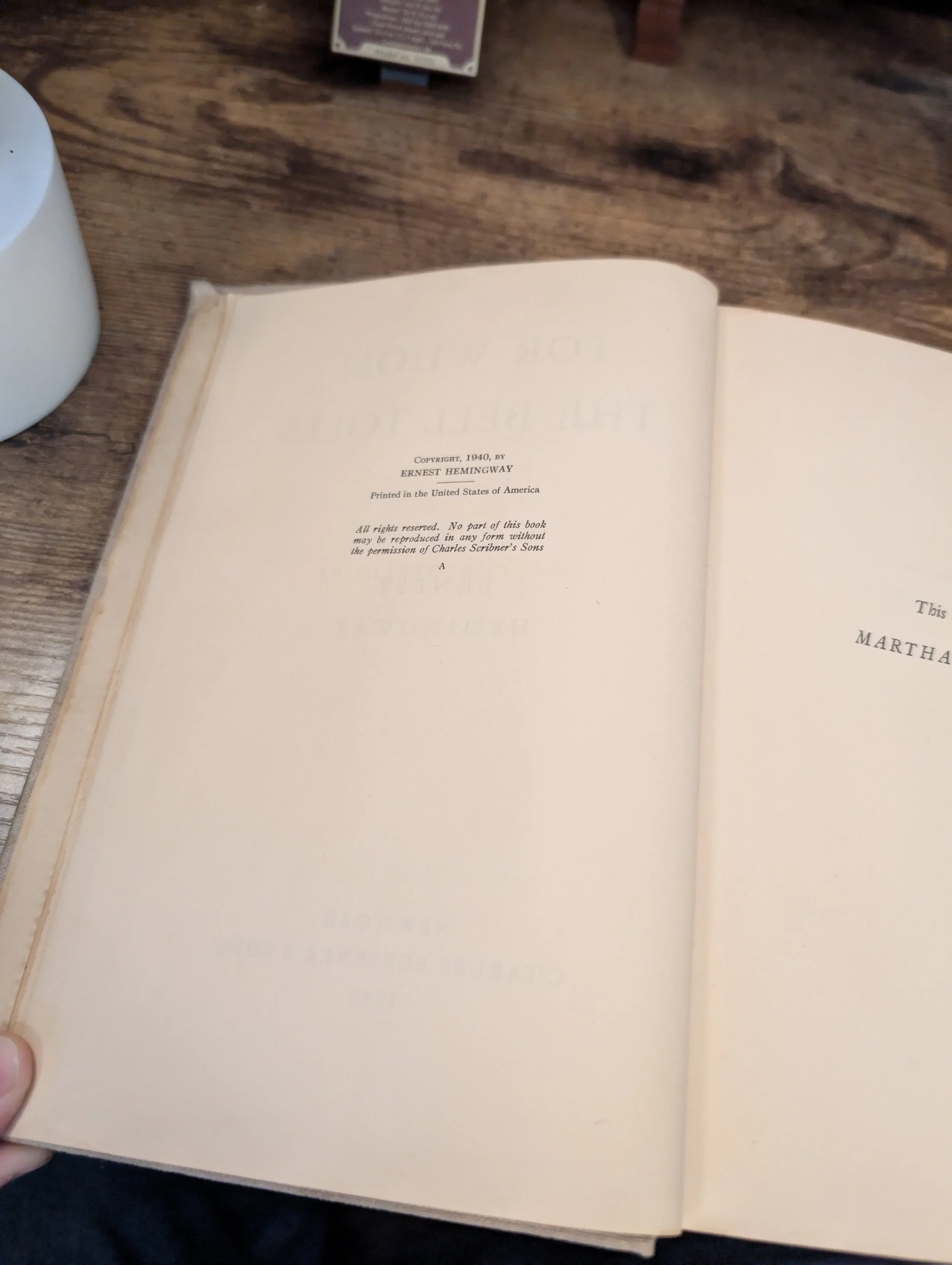 copyright - for whom the bell tolls - first edition - hemingway.jpg
