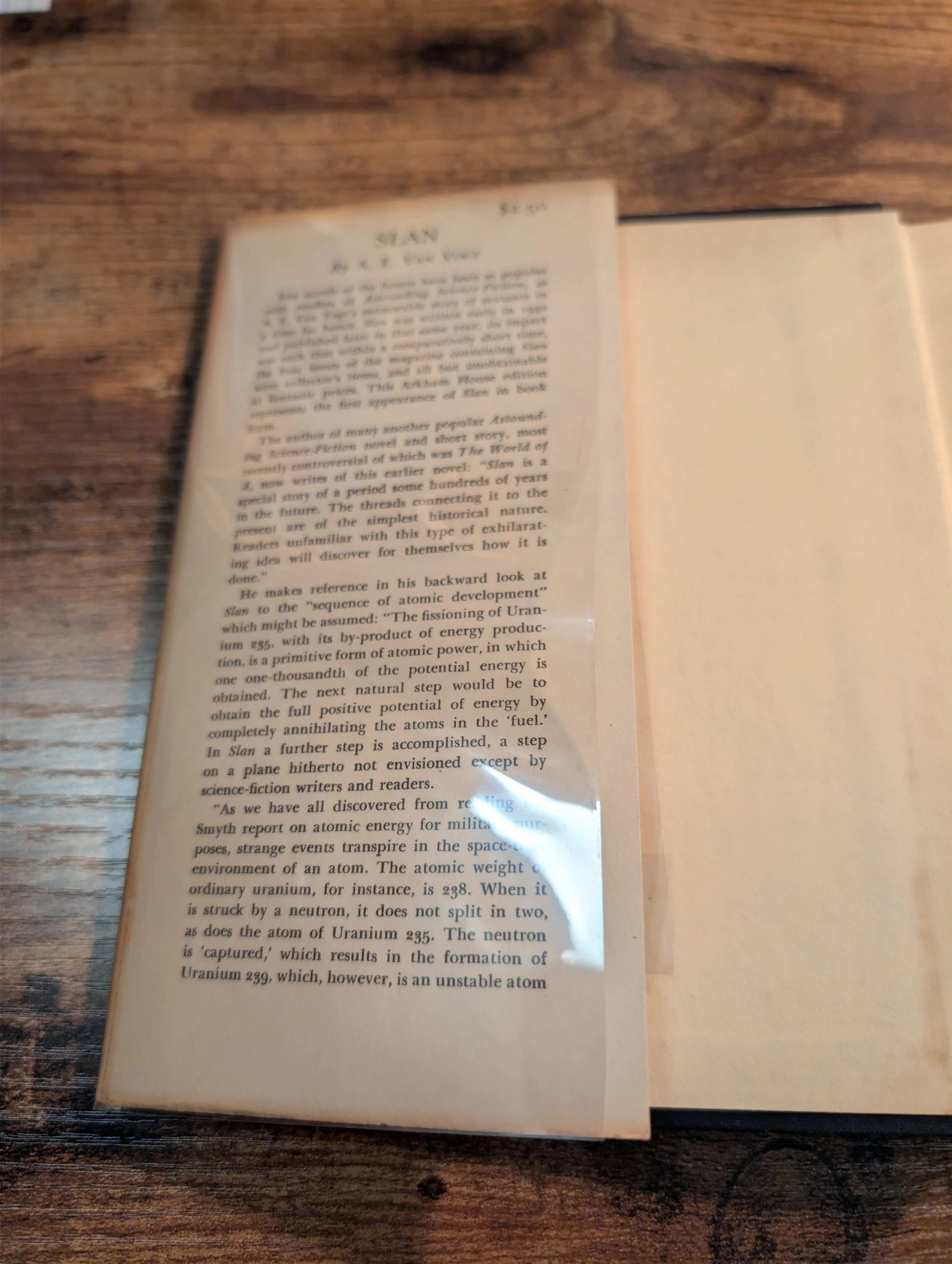 slan - ae van vogt - first edition - arkham house - front flap.jpg