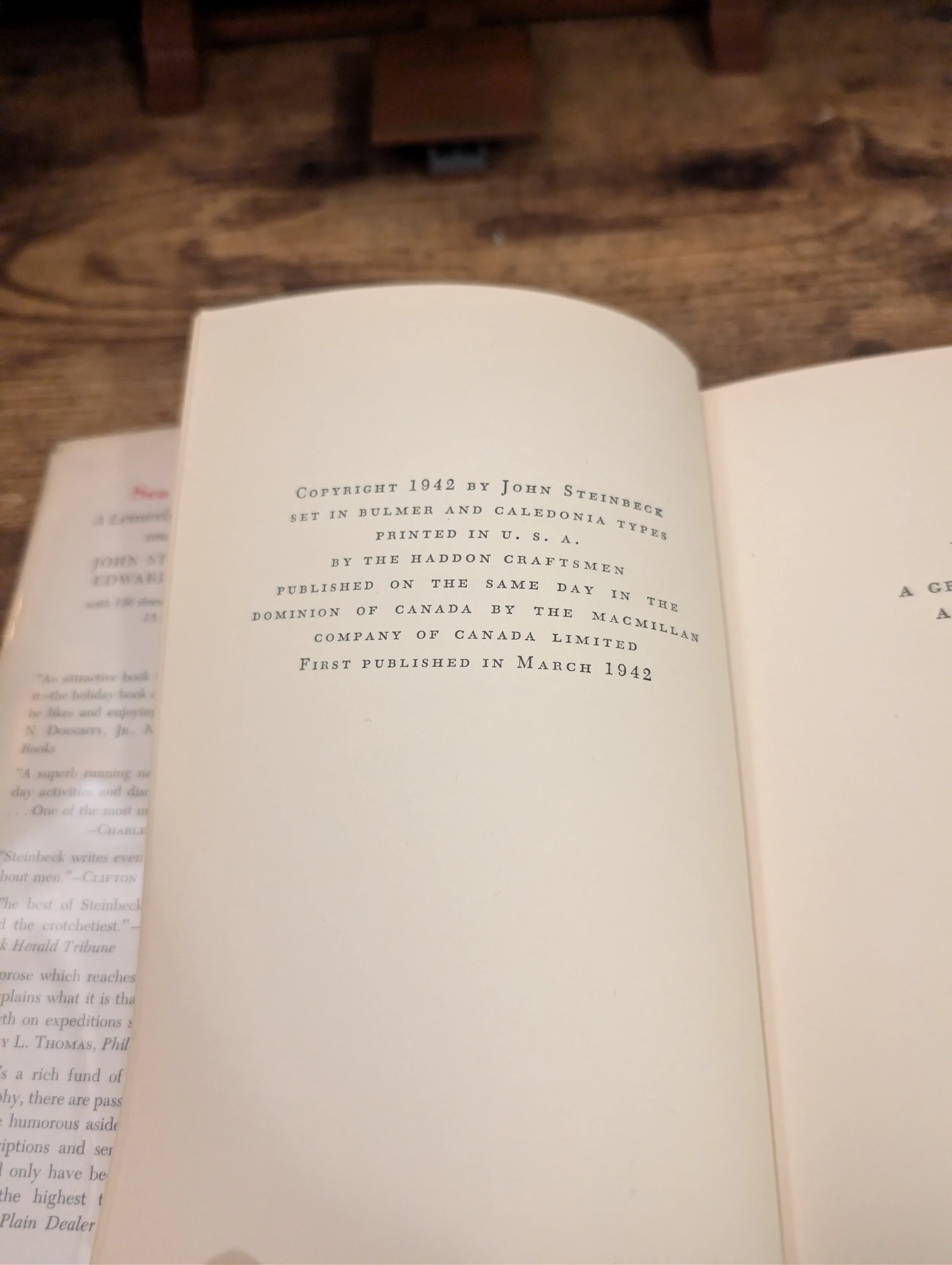 john steinbeck first edition - the moon is down - copyright.jpg
