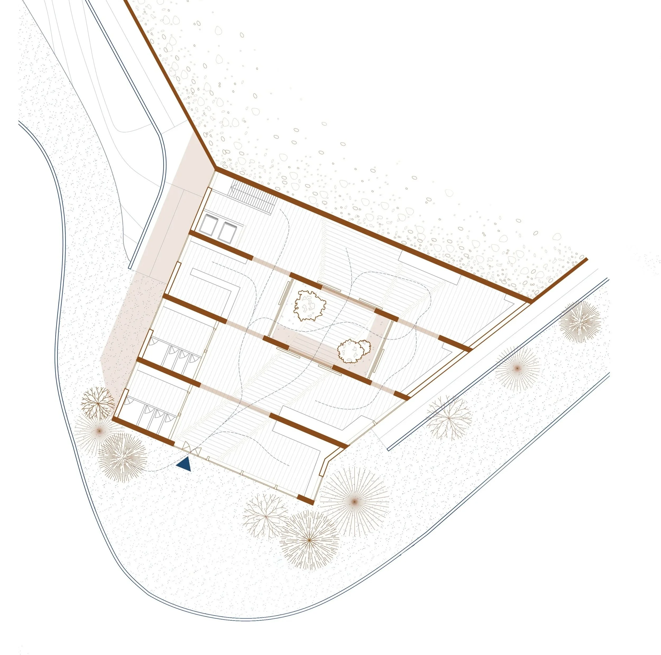 Semi-Basement Floor Plan – Palliative Care Center