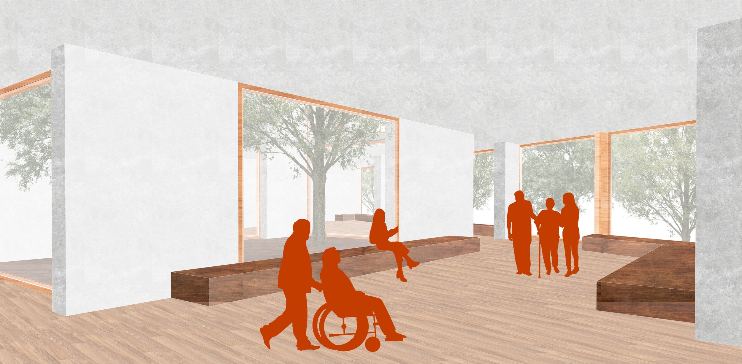 Interior Render – Palliative Care Center