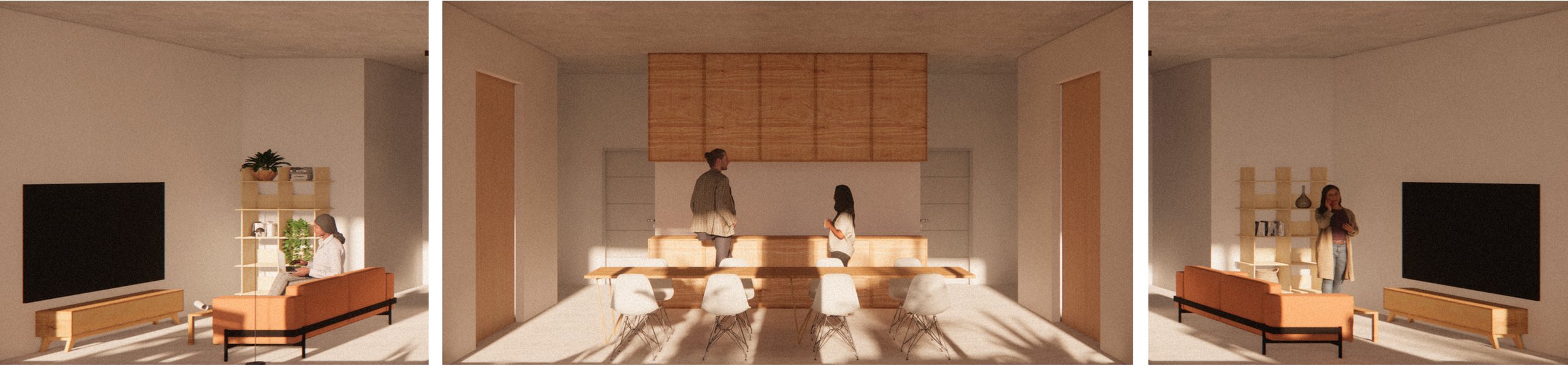 Co-Living Interior Render