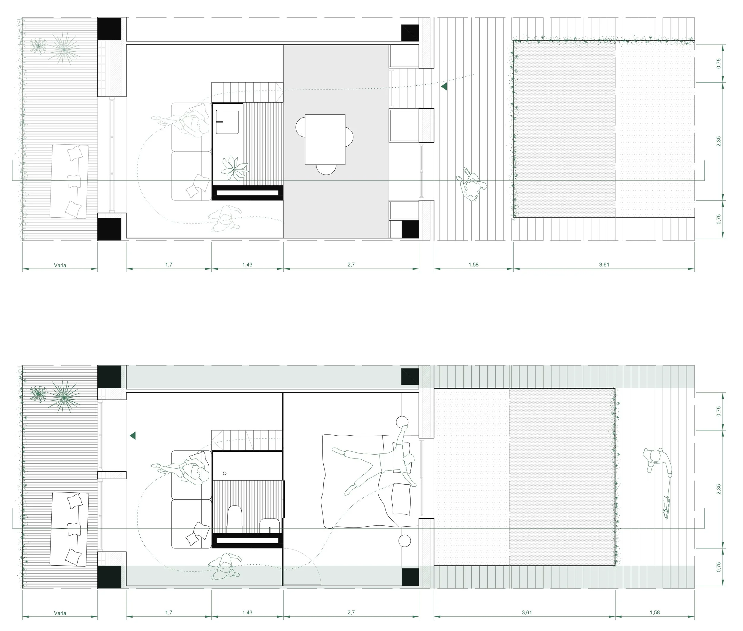 Duplex – Two-Person Unit