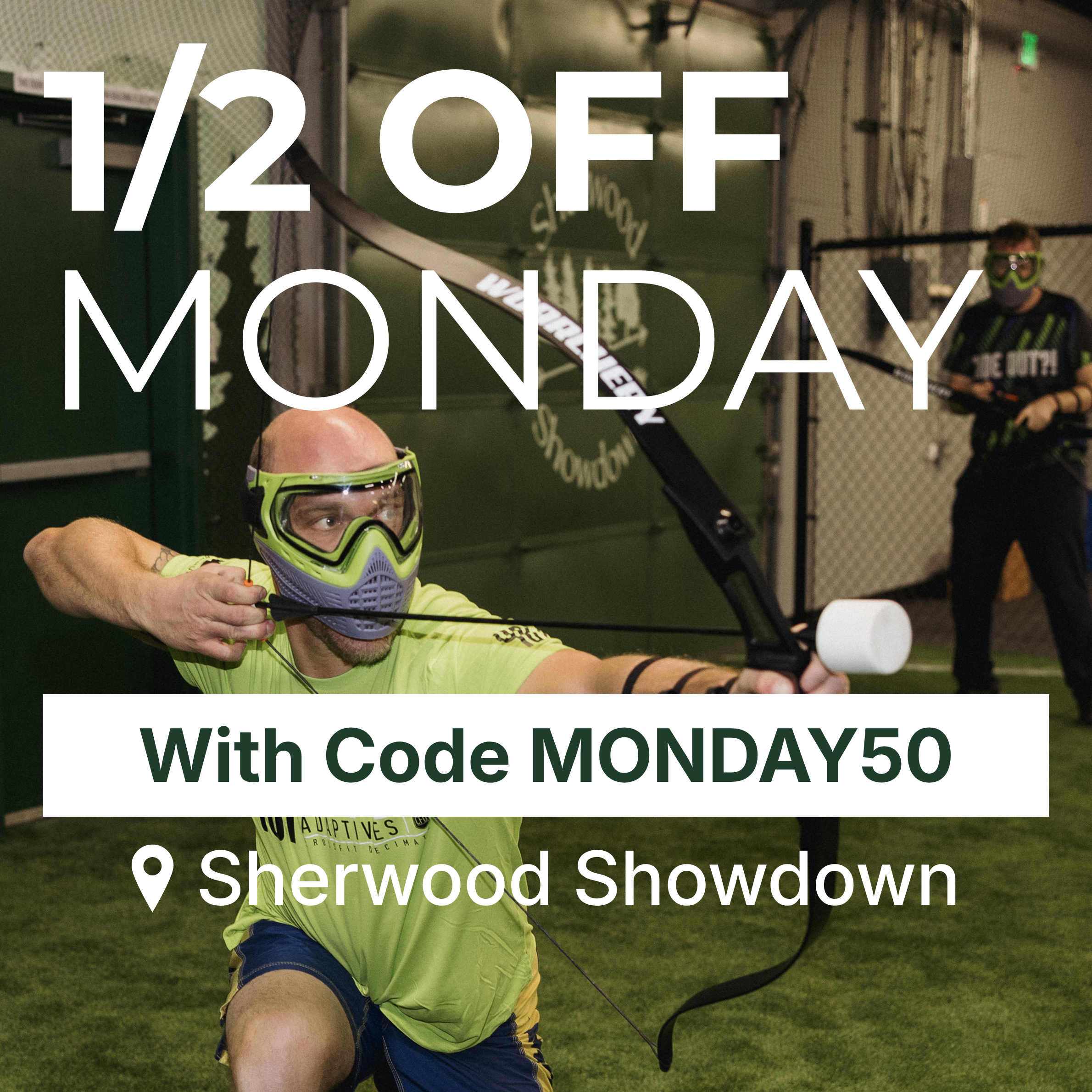 1/2 OFF Monday