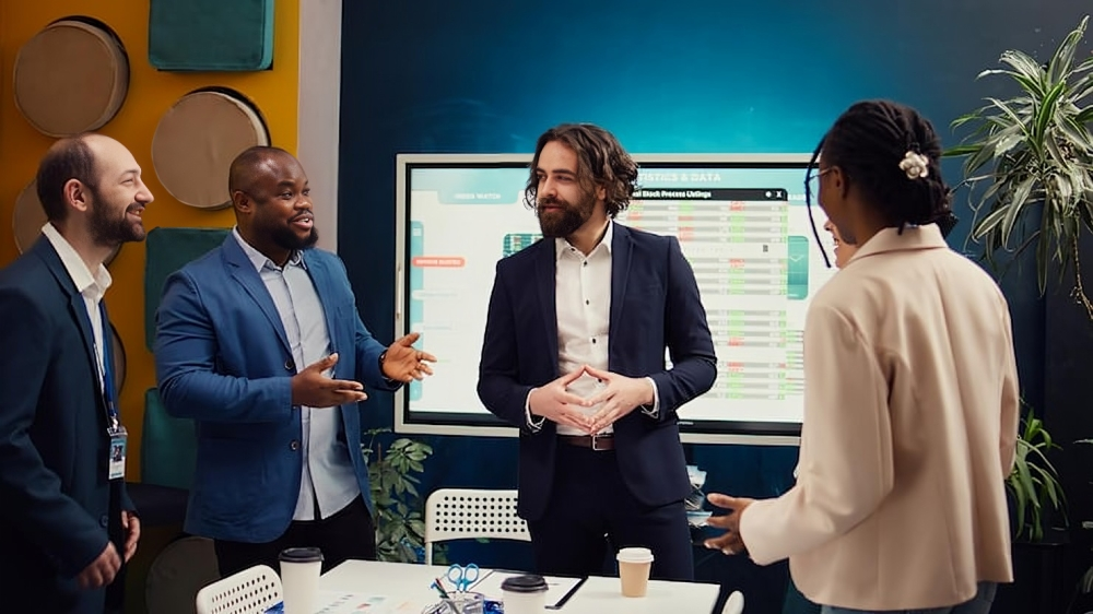 Retail consulting strategy meeting for Walmart supplier preparation