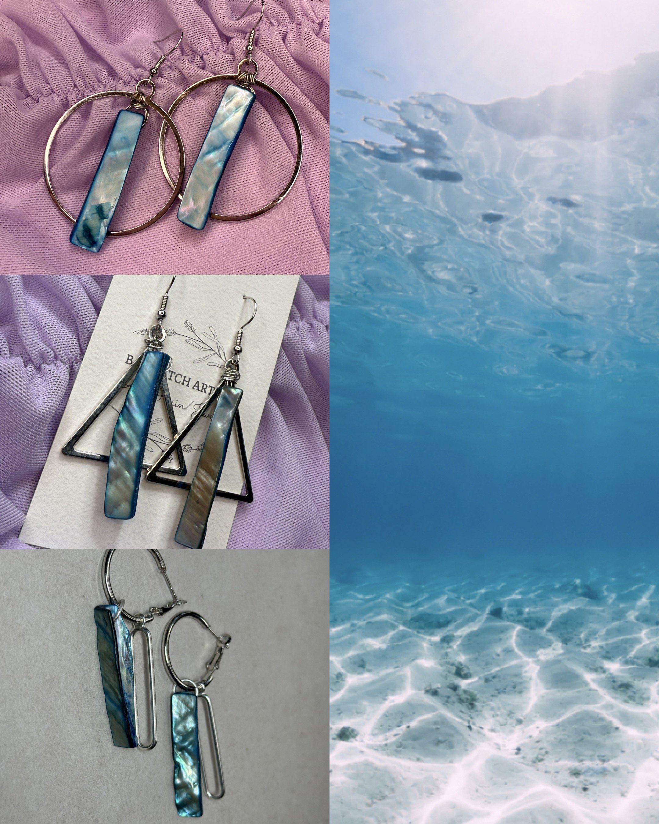 Tideglass Echo – Ocean-Inspired Earrings