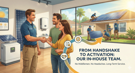 A Guide to Solar Installers of Florida In-House Process: No Middlemen, No Headaches