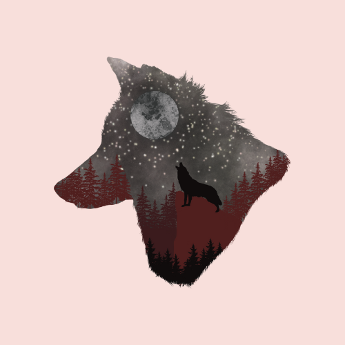 Red Wolf Sticker