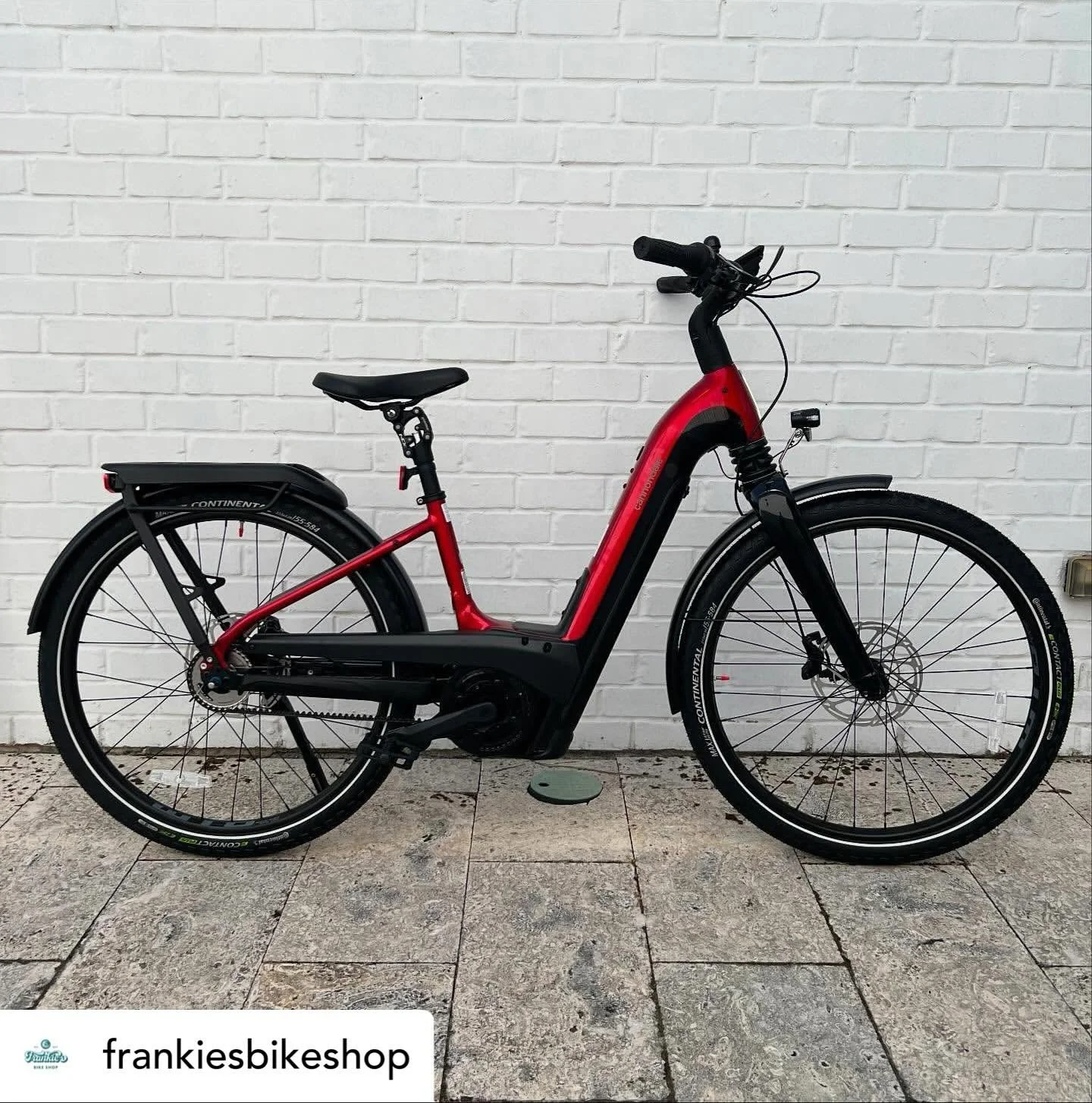 Posted @withregram &bull; @frankiesbikeshop Meet the Cannondale Mavaro, an e-bike that elevates the art of getting around. The combination of the Gates belt system with a Shimano internal gear hub makes an ideal urban drivetrain. No dirty chains, no 