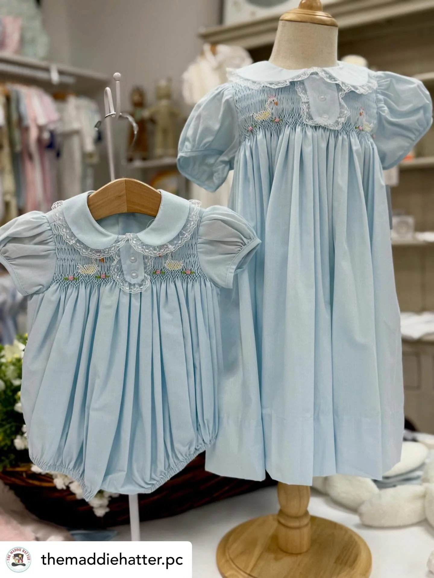 Get @reshare_app &bull; @themaddiehatter.pc We are already looking forward to spring. Our new pieces are perfect to pair with a cardigan now and last through spring and summer. 🦢