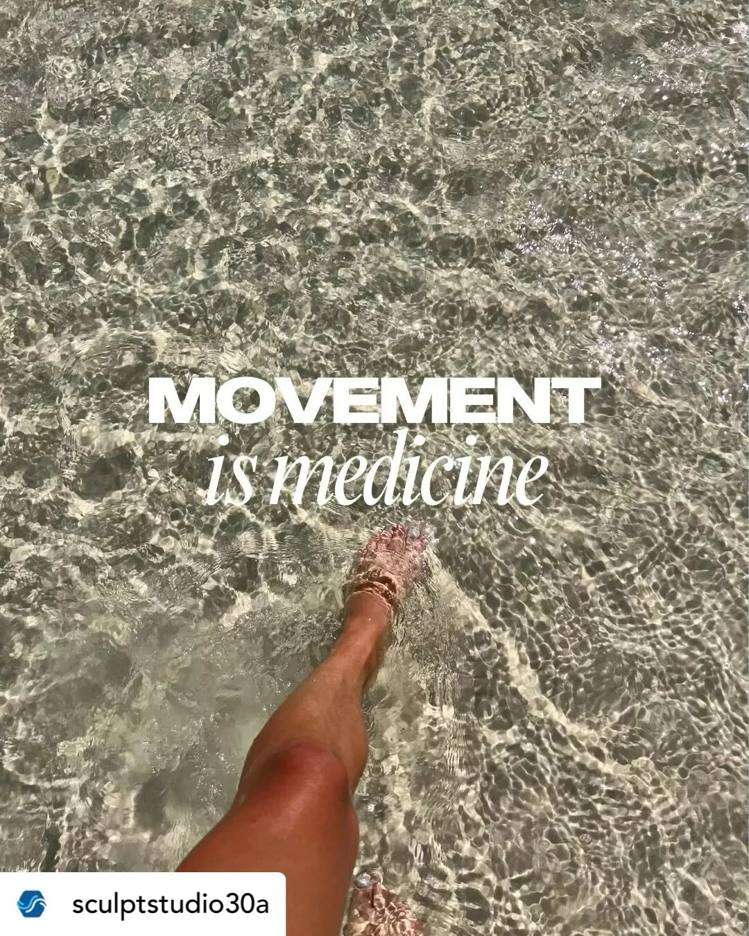 Get @reshare_app &bull; sculptstudio30a If your brain feels loud, move first! 💥 Not for punishment. For peace. For energy. For your joints.

Walk it out. Stretch it out. Lift a little. Breathe a lot.

Small daily doses for your mind and body add up.