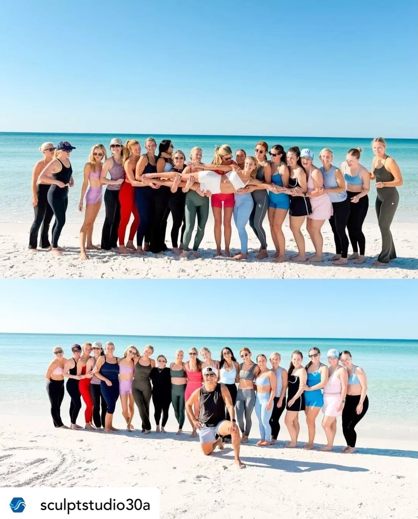 Get @reshare_app &bull; sculptstudio30a 🐚👯&zwj;♀️⛱️🐬🌴💙 A little birdie told us it&rsquo;s beachelorette szn 🌊☀️🩴🥂🚲🌺😎

Interested in booking your own private class? Email bentley@sculpstudio30a.com with your preferred dates!