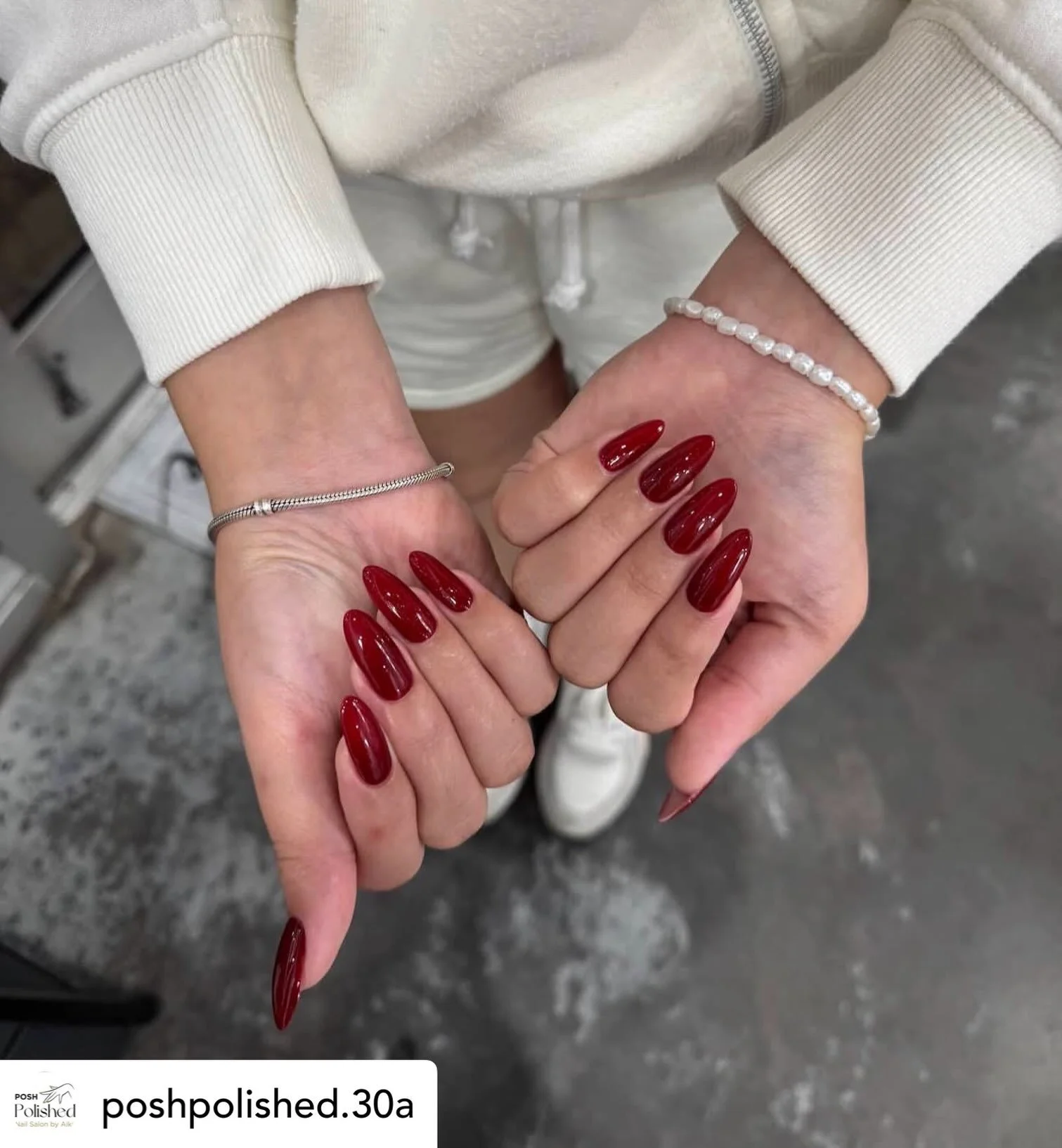 Get @reshare_app &bull; @poshpolished.30a ✨ Russian Red Manicure ❤️
Classic, elegant, and timeless red nails with a flawless Russian manicure finish.