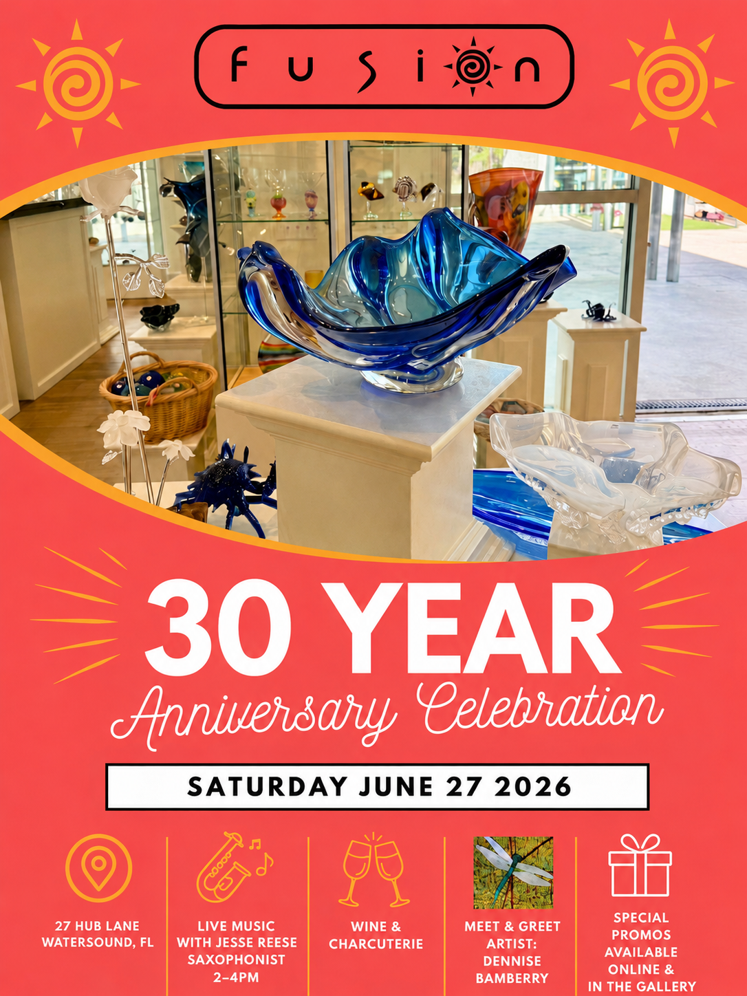 30th Anniversary of Fusion Art Glass and Fine Jewelry