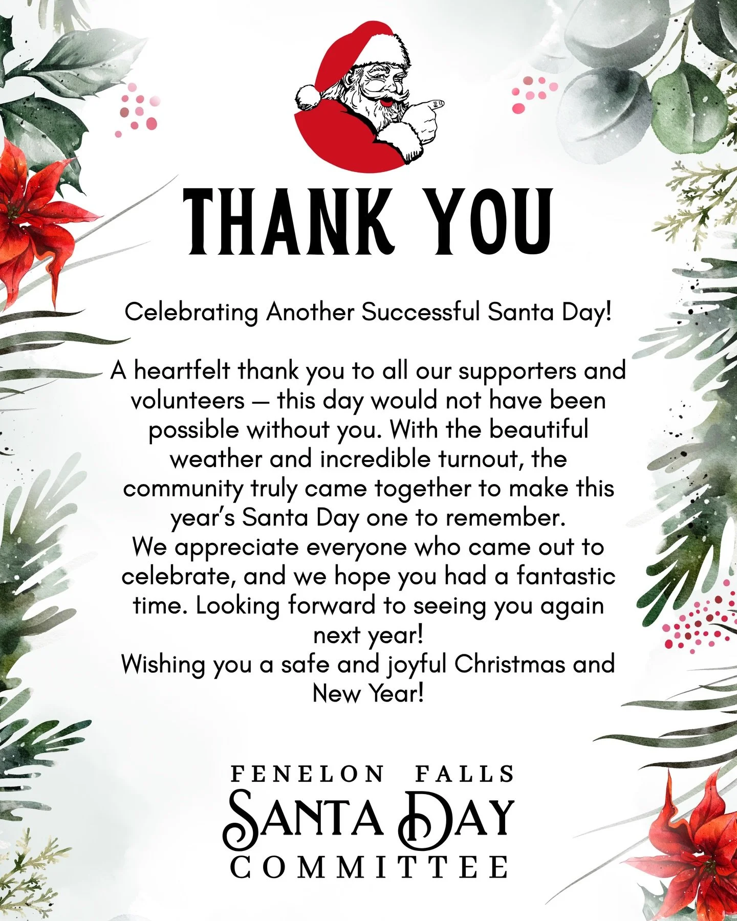 Celebrating Another Successful Santa Day!

A heartfelt thank you to all our supporters and volunteers &mdash; this day would not have been possible without you. With the beautiful weather and incredible turnout, the community truly came together to m