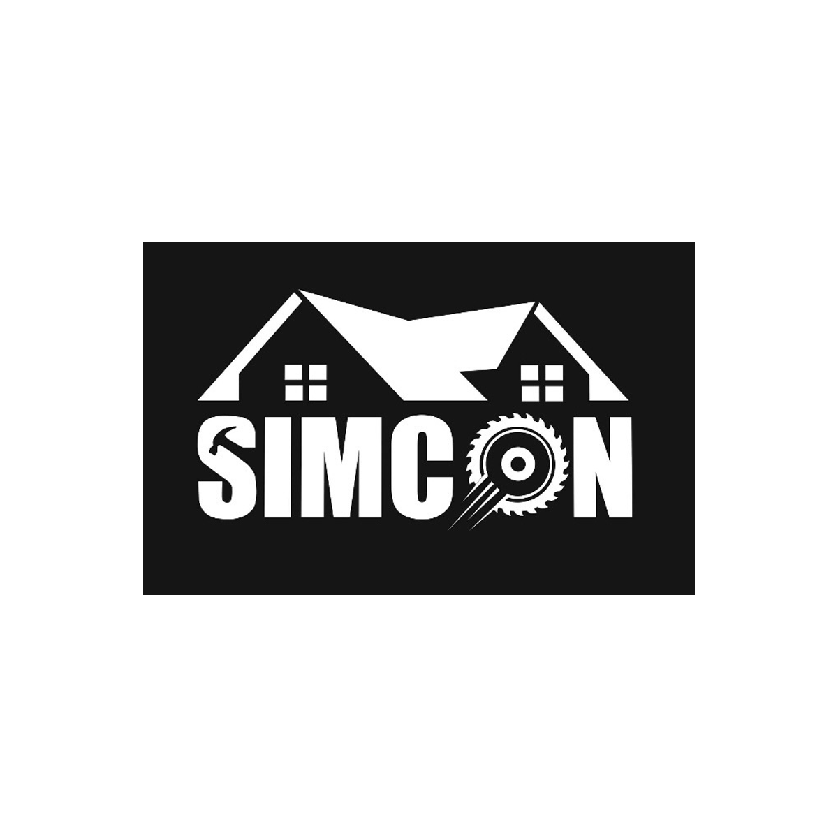 SIMCON branding — residential contractor emblem with tool icon