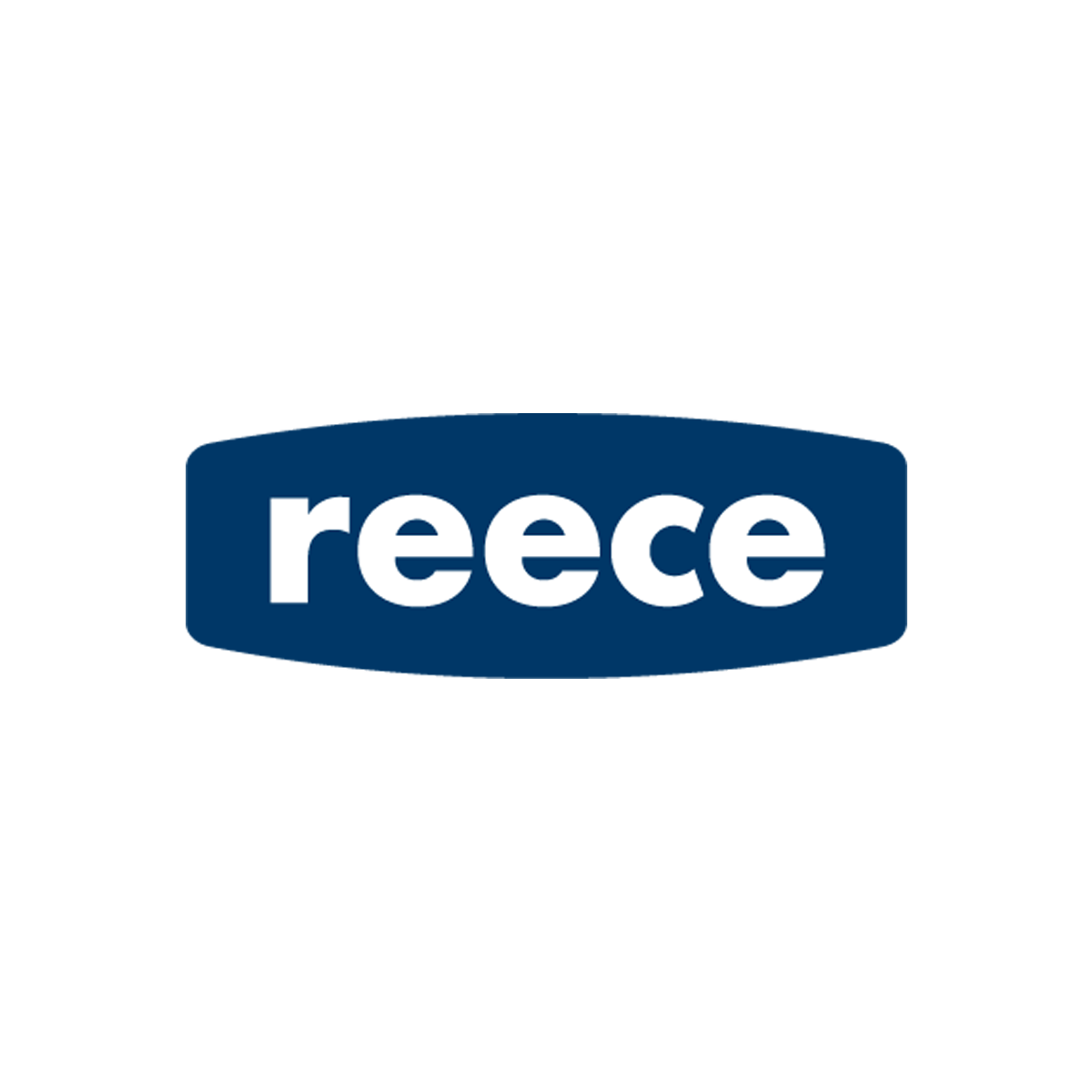 Reece plumbing blue logo with white writing, plumbing supplies for residential and commercial plumbers