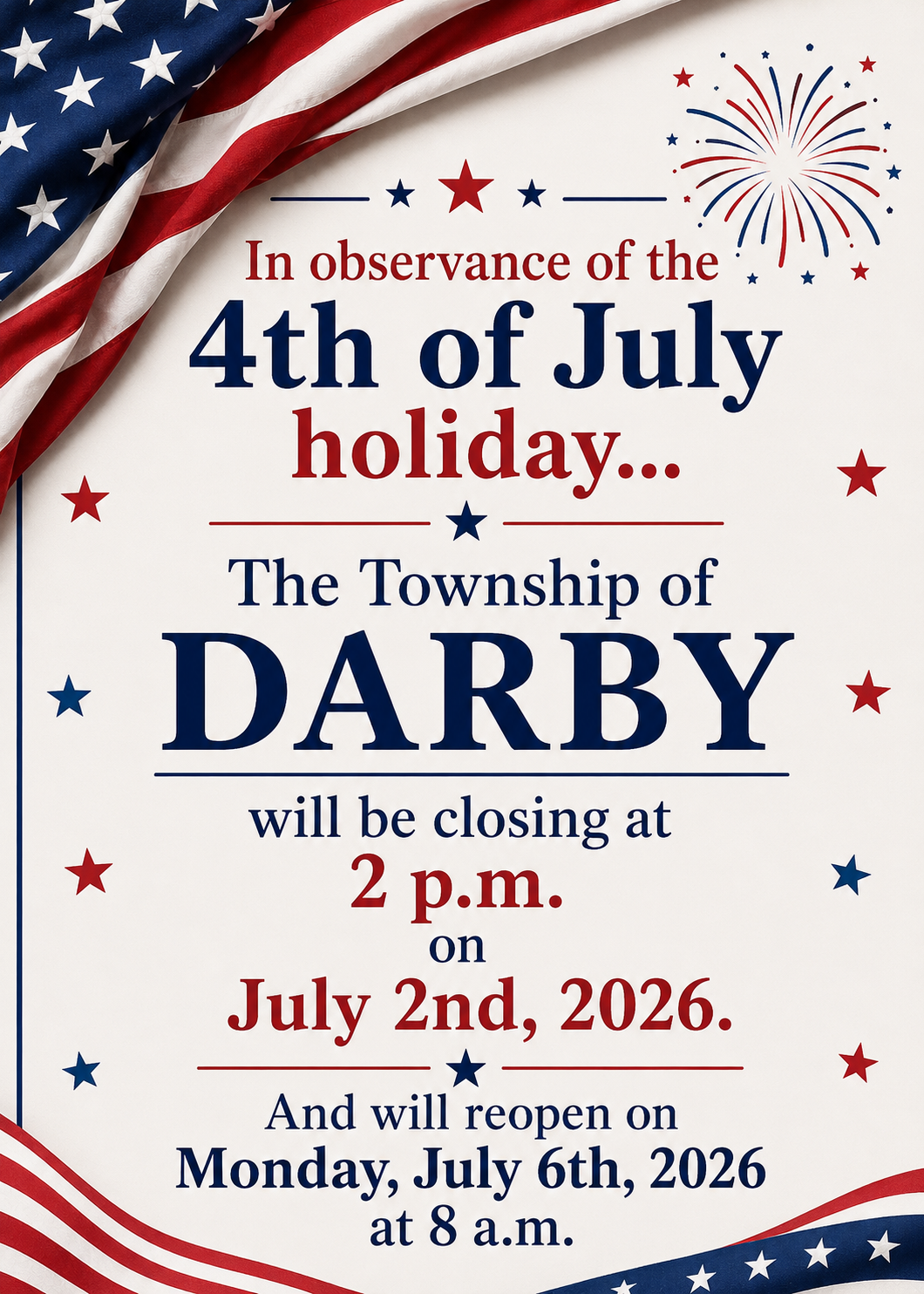 Holiday Office Closure