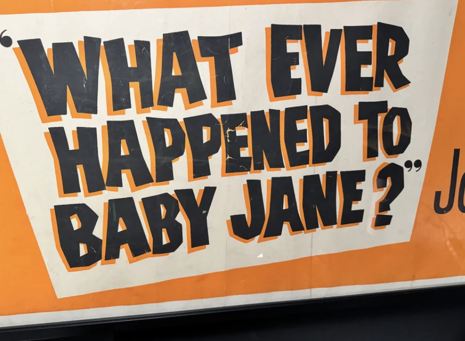 What Ever Happened to Baby Jane 1962 Original US Horizontal Banner Movie Poster Ultra Rare NSS